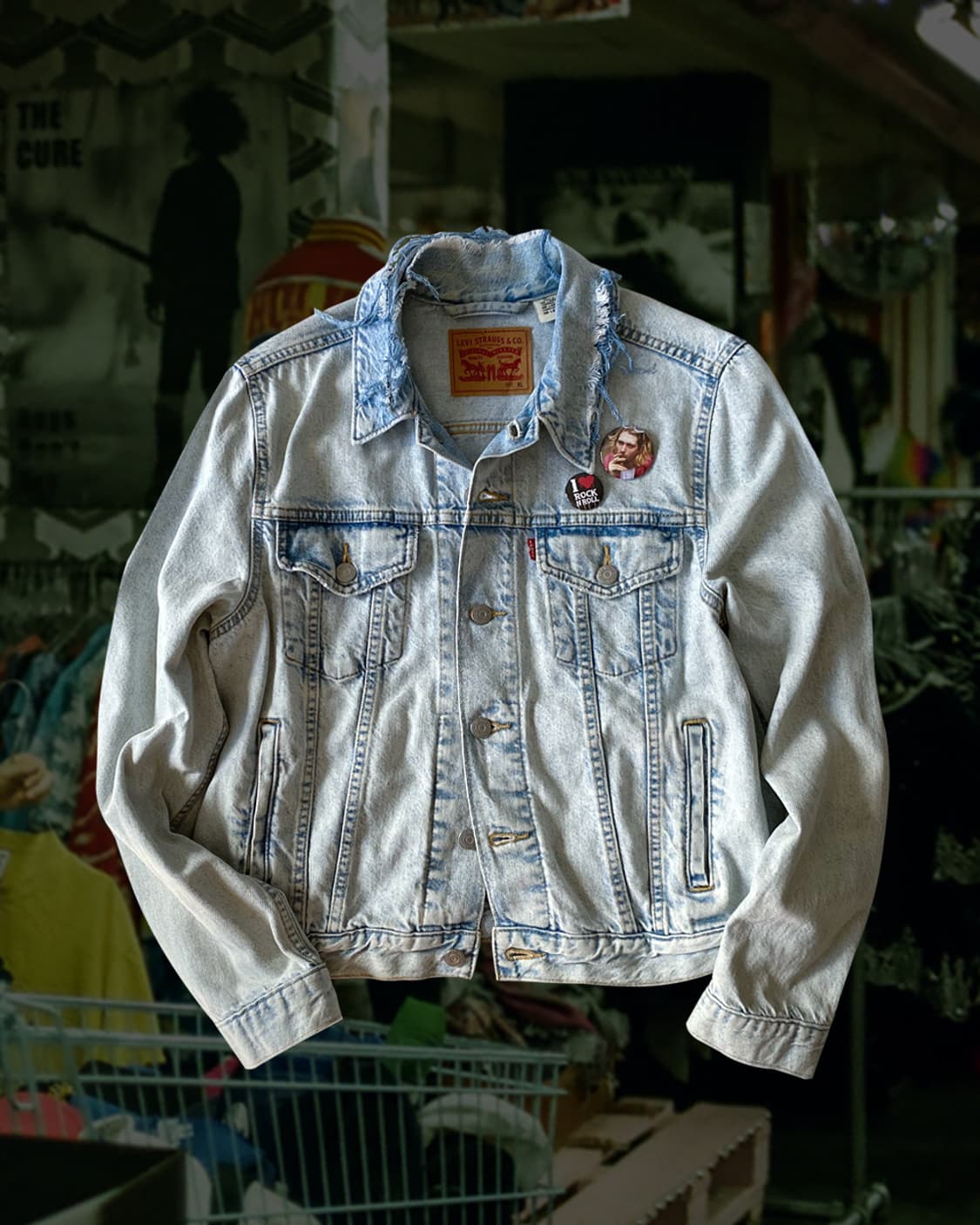 리바이스 디스트로이드 핀버튼 데님 자켓 상품이미지1