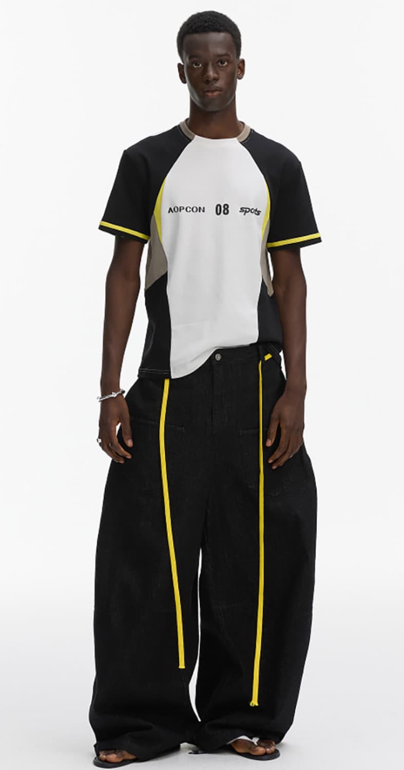 Washed Black Wide-Leg Vintage Denim Pant 상품이미지4