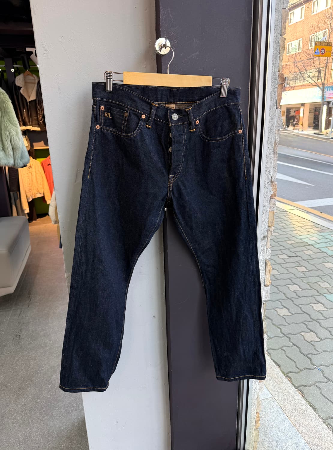 29~30/ RRL 더블알엘 슬림핏 재팬우븐 셀비지 데님팬츠 상품이미지2