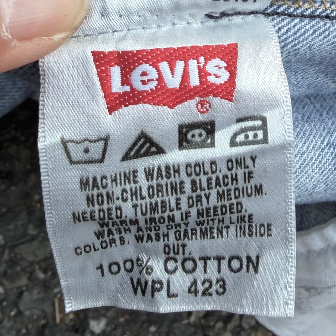 리바이스 501 스트레이트 레그 연청 데님 (34)   상품이미지7