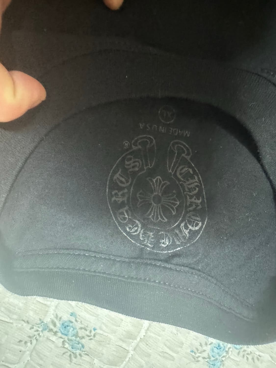 크롬하츠 홀스슈 로고 포켓 티셔츠 블랙 XL 상품이미지5