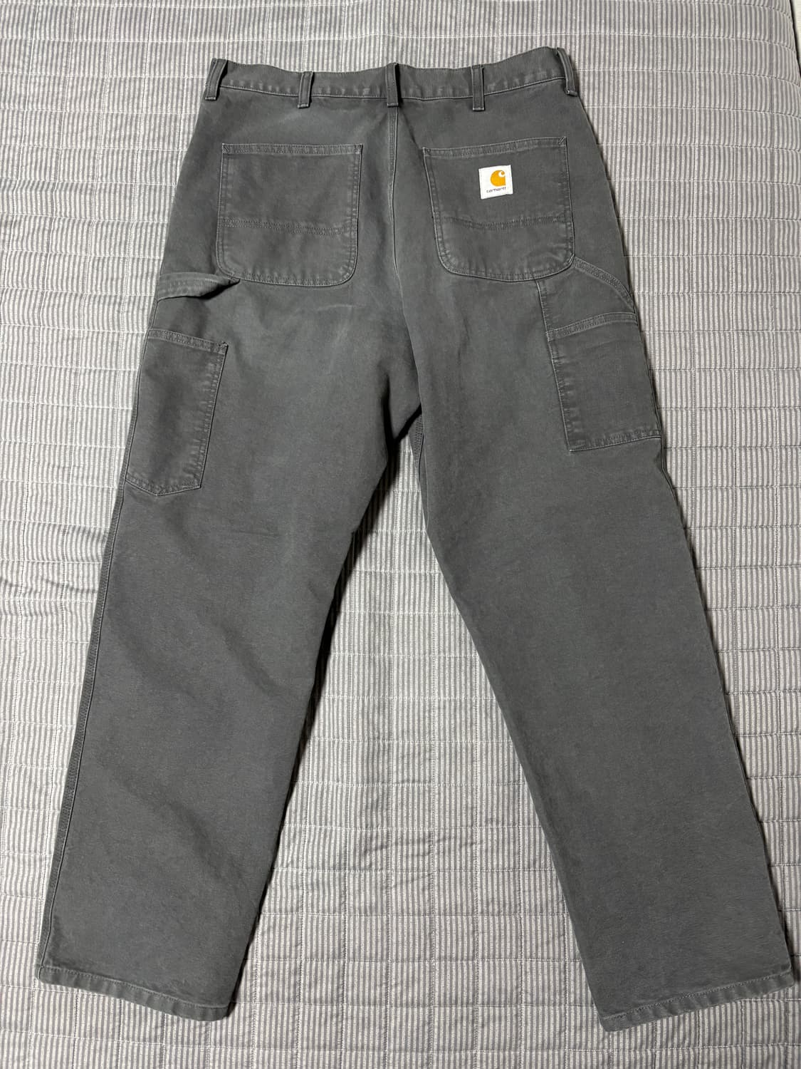 칼하트 윕 싱글 니 팬츠 디어본 그래파이트 스톤 캔버스 상품이미지3