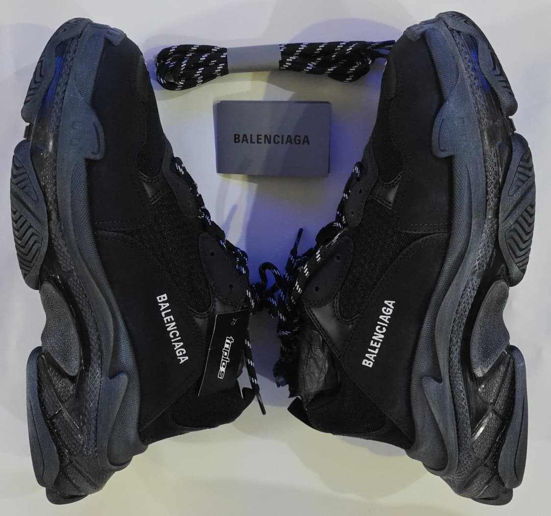 발렌시아가 트리플S 클리어솔 블랙 44 새 제품 상품이미지1