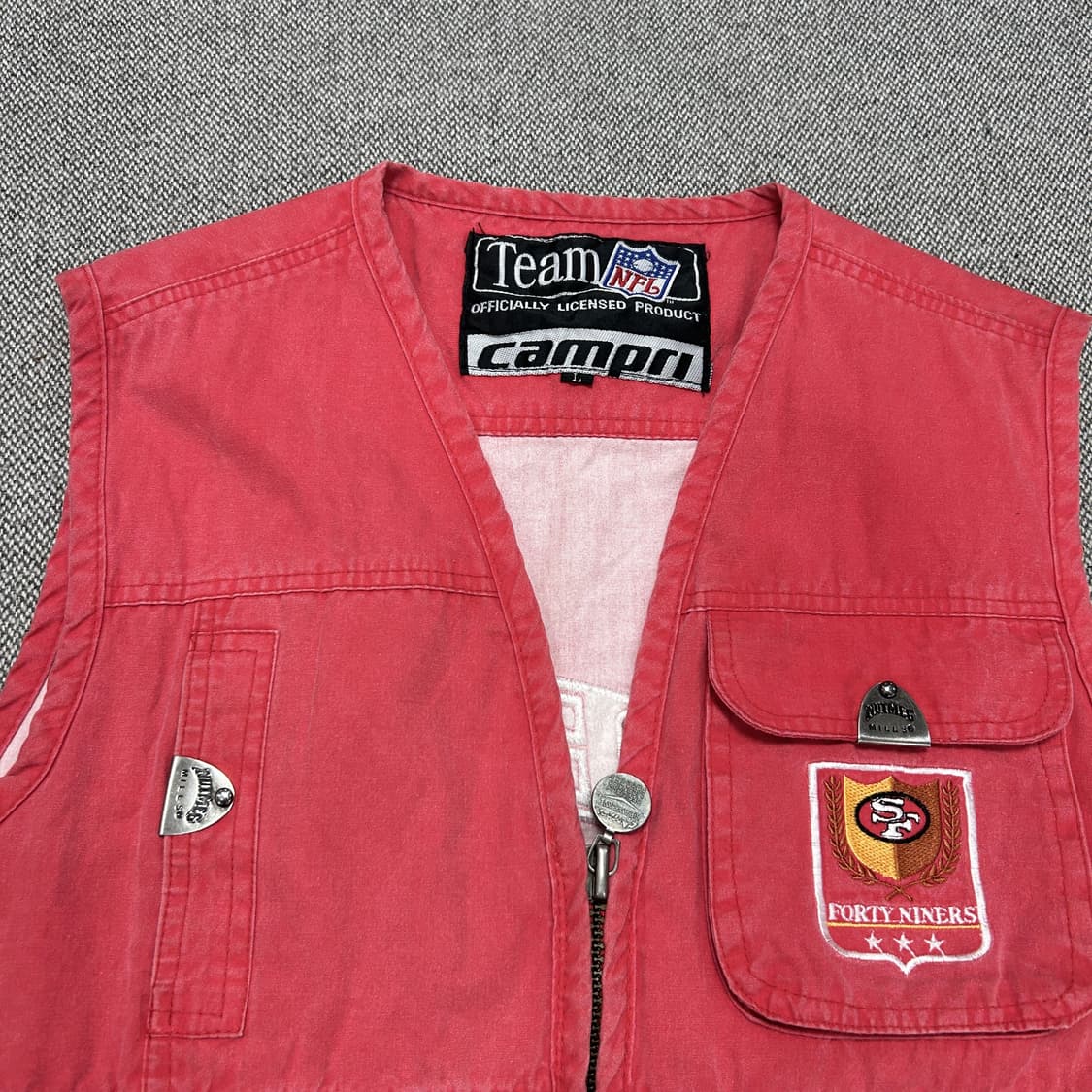 NFL 빈티지 포티나이너스 피싱베스트(L) 상품이미지4