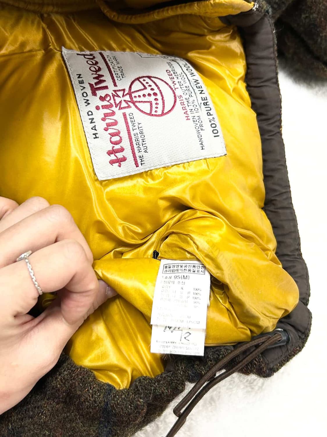 노스페이스 해리스트위드 브라운 체크패딩 상품이미지10