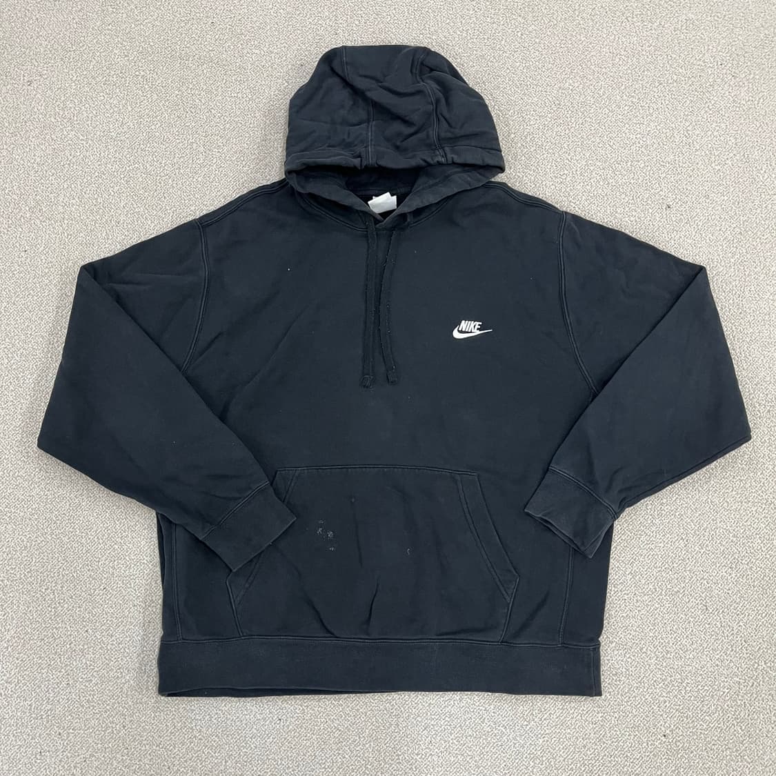 2XL 나이키 스우시 블랙 긴팔 후드티 0128M 상품이미지1