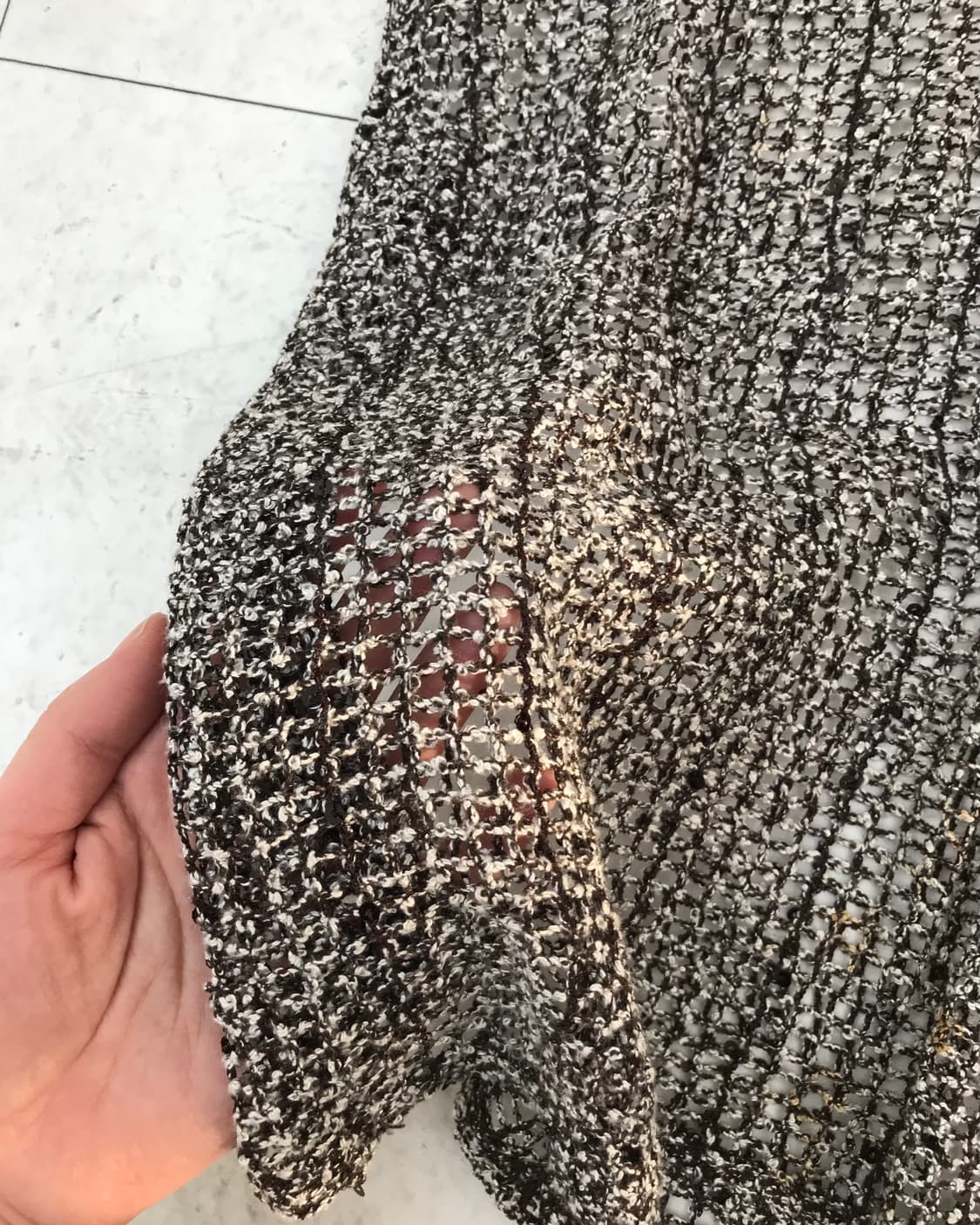 브라운 메쉬 폴라 상품이미지3