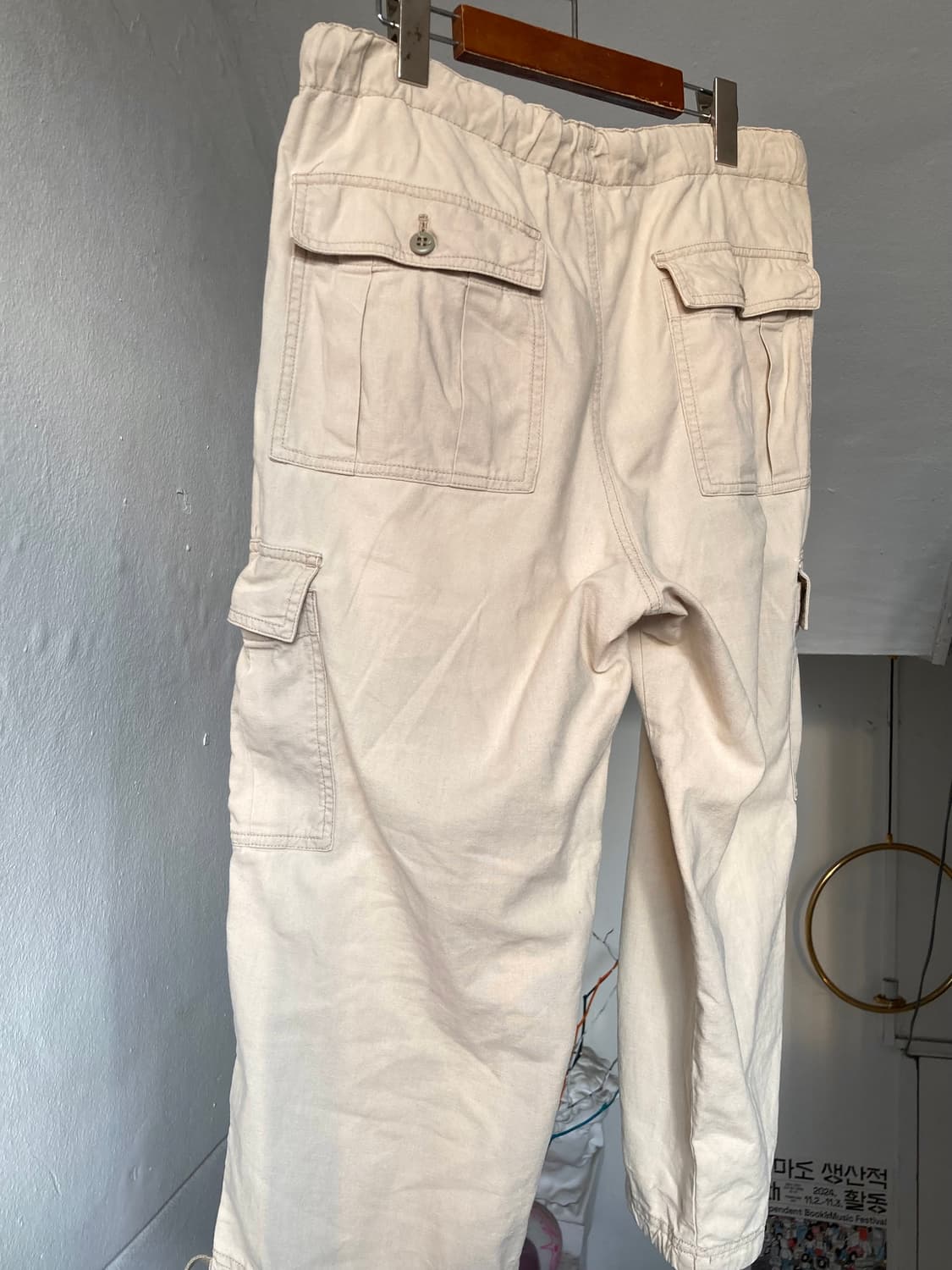 빈티지 7부 카고 스트링 팬츠 상품이미지6