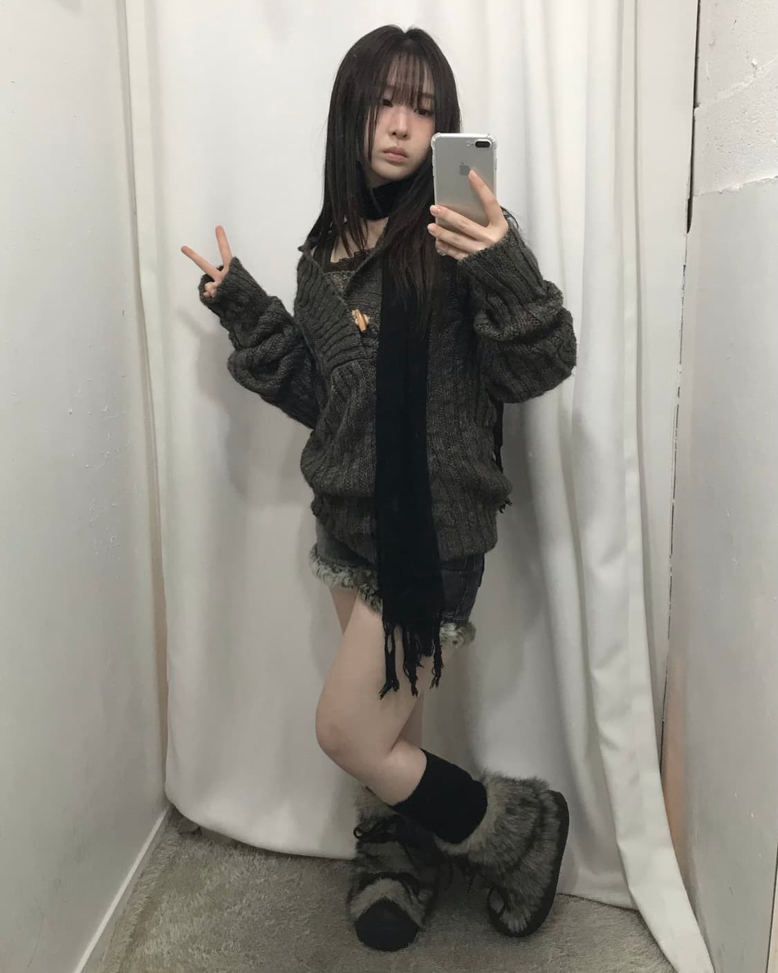 퍼 숏팬츠 코디 세트 🤍 상품이미지1