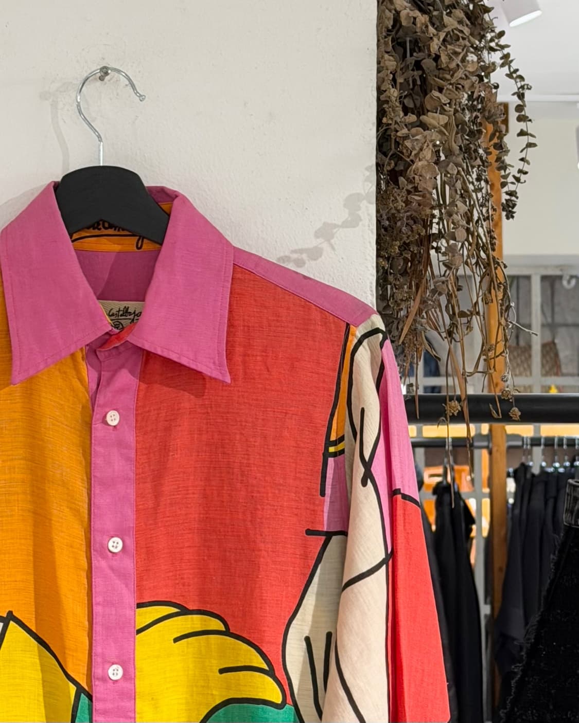 쟝 샤를르 드 카스텔바작 린넨 팝아트 패턴 셔츠 상품이미지3