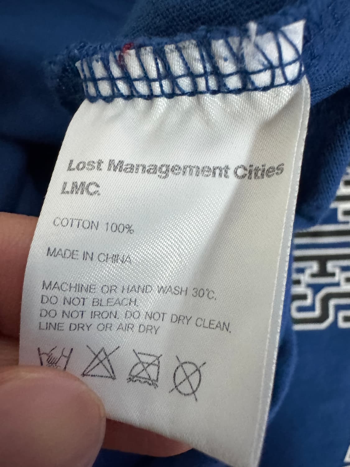 LMC 엘엠씨 레터링 스펠로고 반팔 티셔츠 블루 L ~ XL 상품이미지4