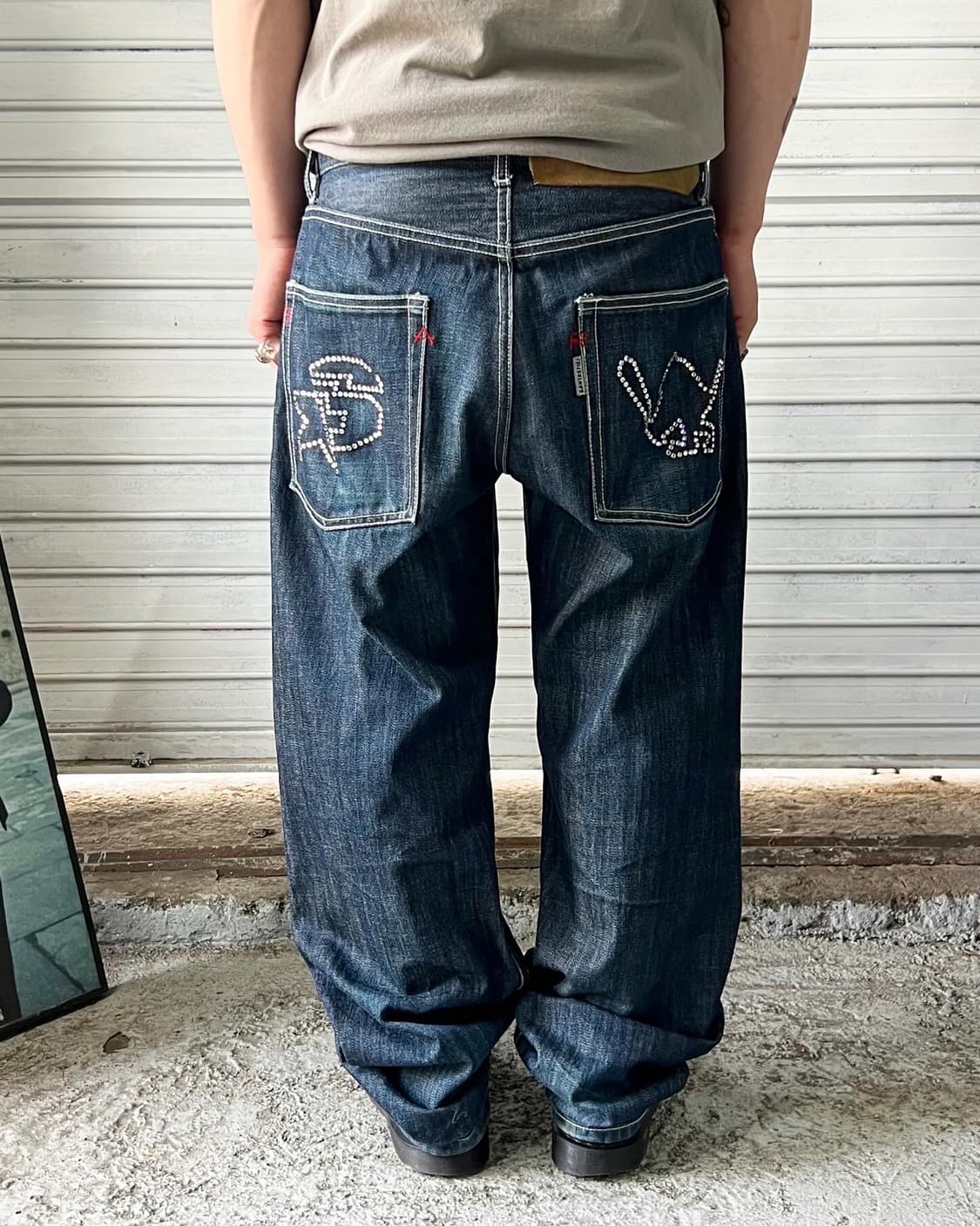 SANTASTIC! 🏏🐒💎 saru denim pants 상품이미지2