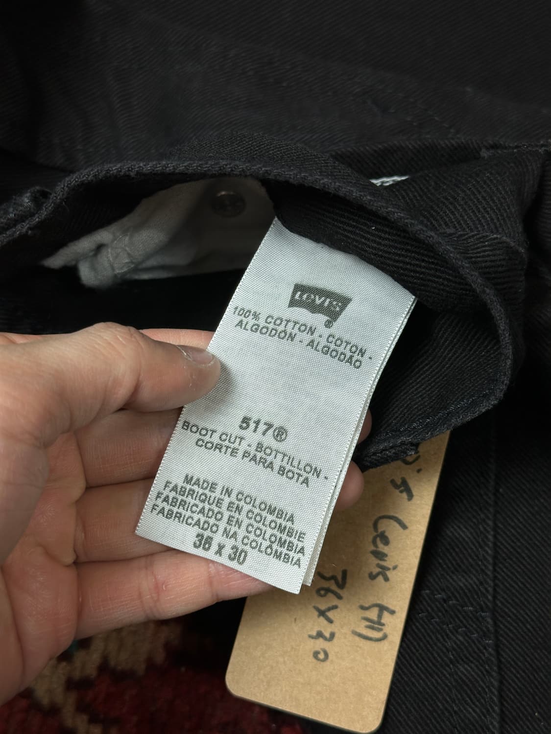 00's 리바이스 517 블랙 부츠컷 플레어진 상품이미지9