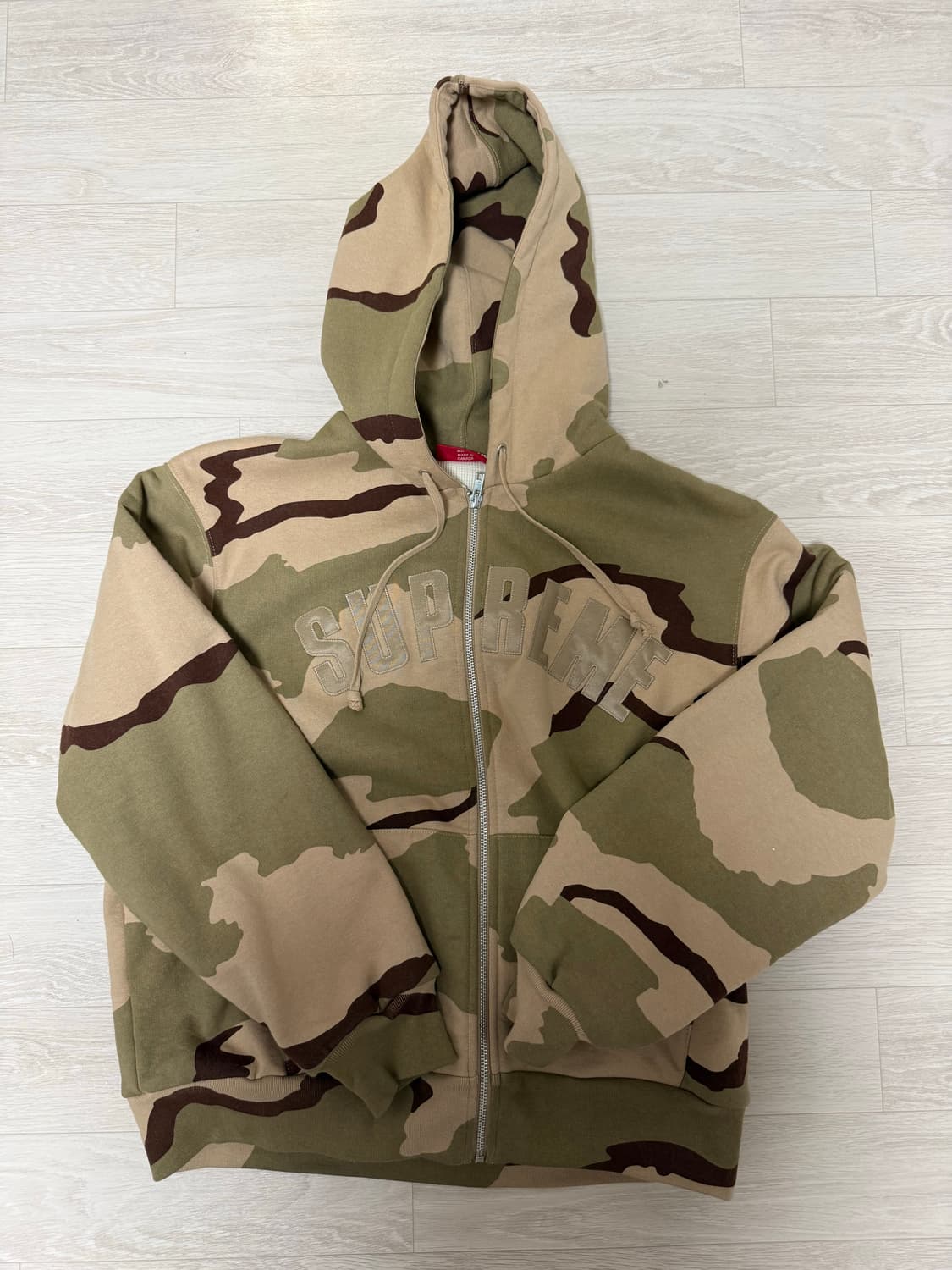 Supreme 아크 써멀 라인드 집업 후드 데저트 카모 상품이미지1