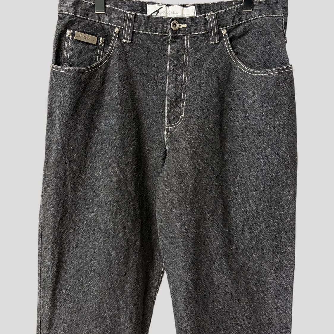 (36)칼카니 블랙 데님 팬츠 상품이미지2