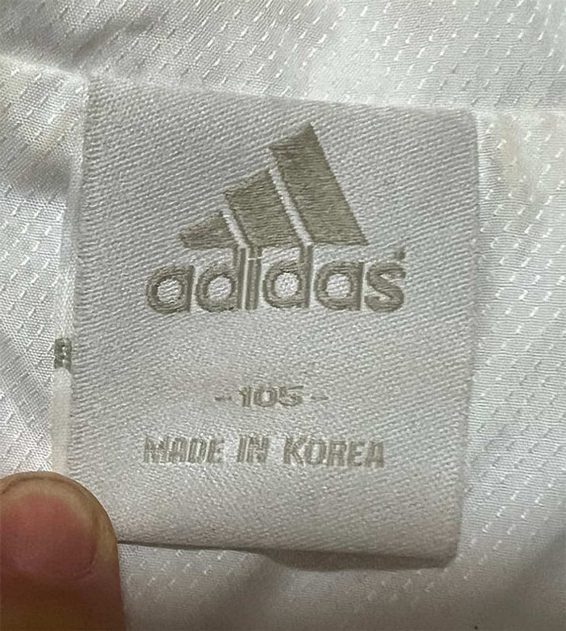 아디다스 화이트 삼선 바람막이 춘추 XL 105 상품이미지4