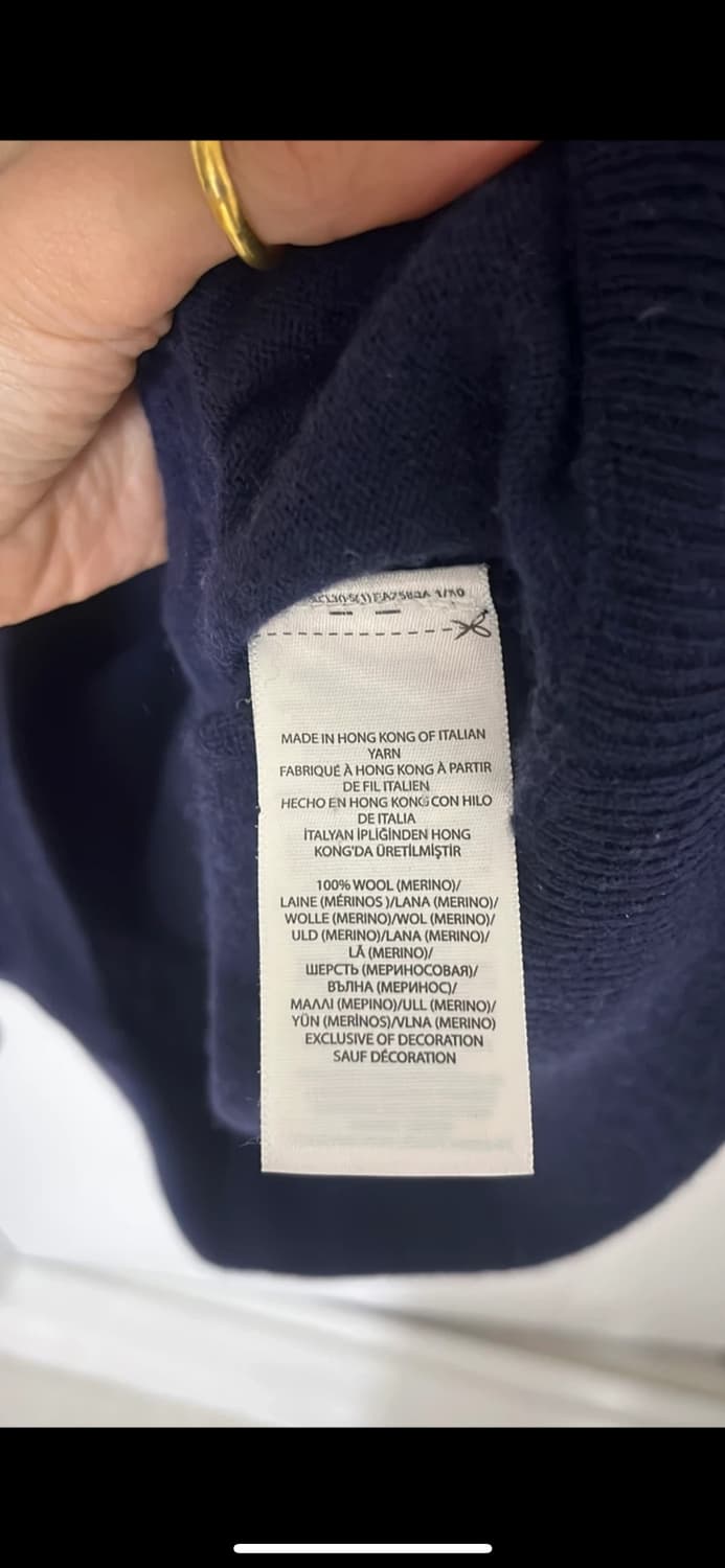 폴로 집업 울가디건 100사이즈 정품  상품이미지3