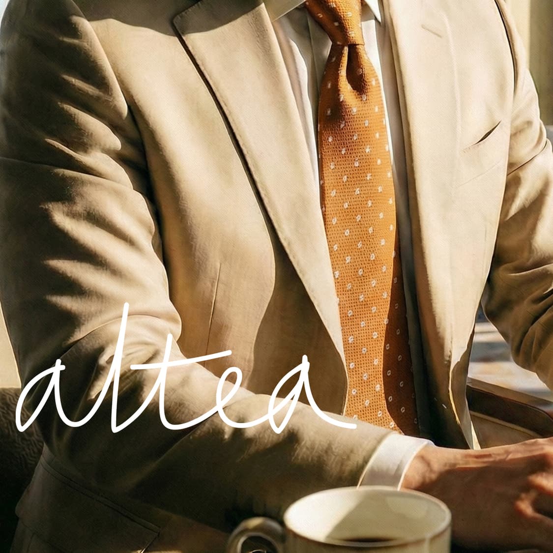 알테아 실크 오렌지 마이크로 패턴 넥타이 9.4cm A+등급 K1676
 상품이미지1