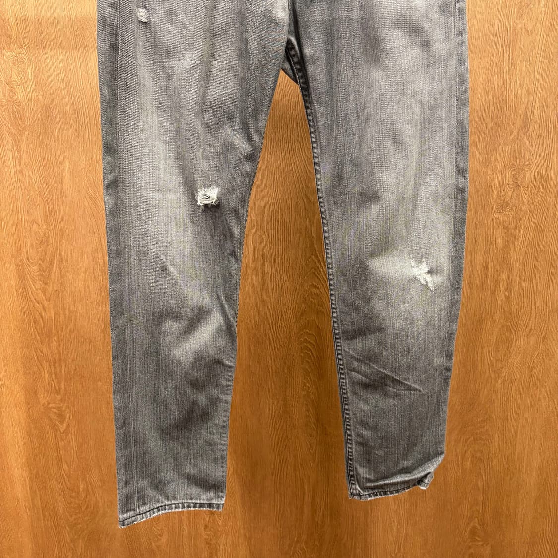 아르마니 익스체인지 스트레이트 데님 팬츠 빈티지 워싱 디테일 그레이 상품이미지5