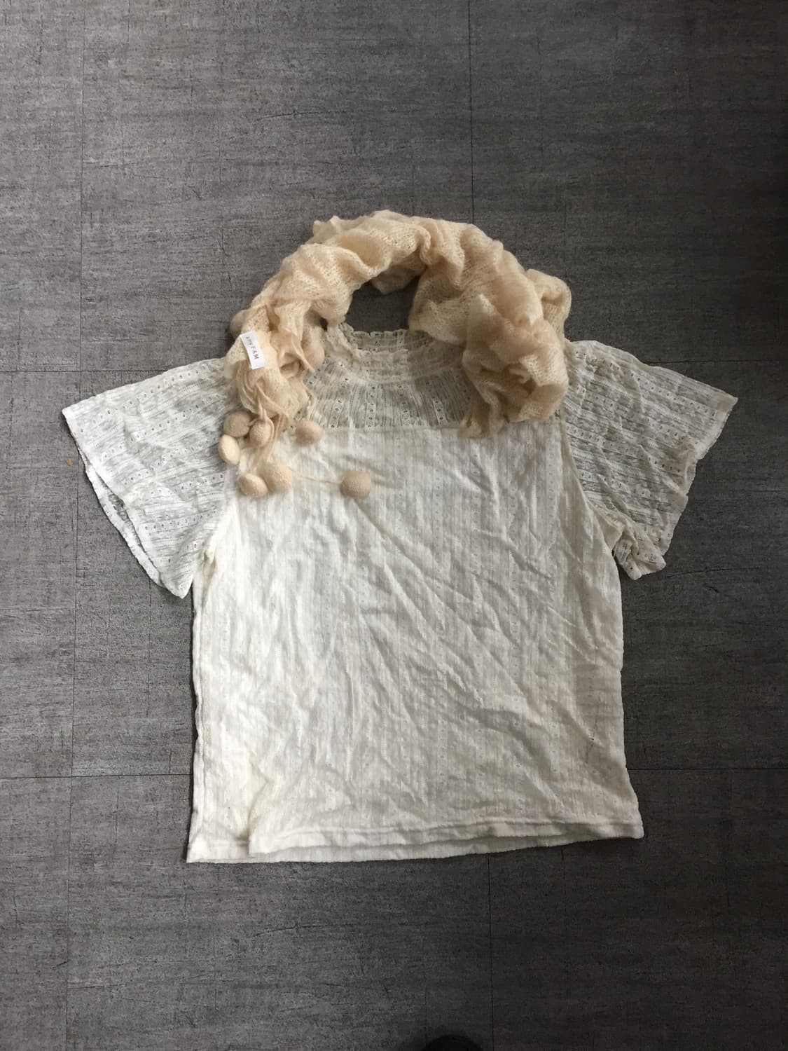 일본빈티지 하구미모리걸 달천깔페어리 아오이유우 반팔블라우스 상품이미지1