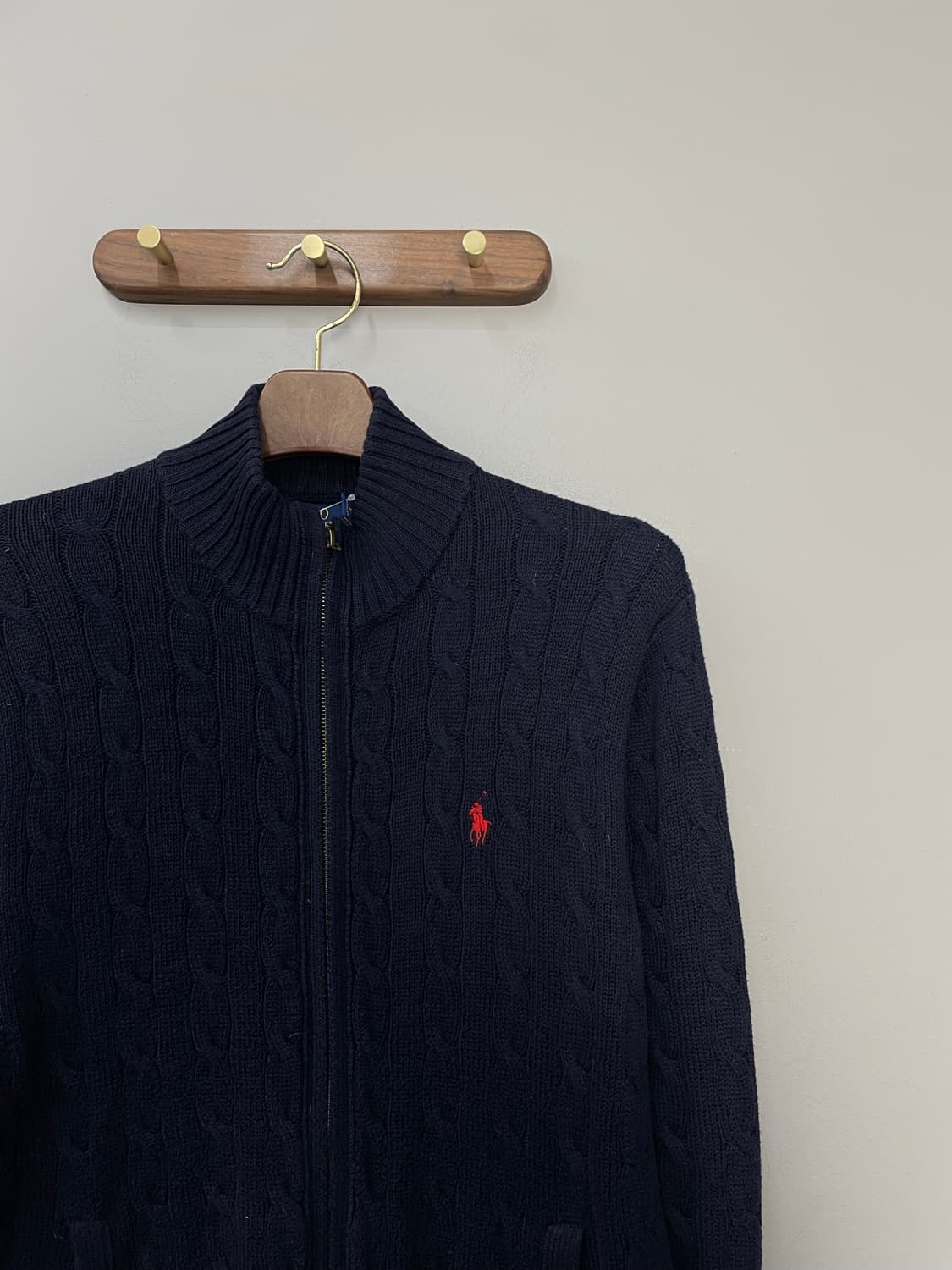 폴로 랄프로렌 네이비 반집업 니트 H2034 상품이미지3