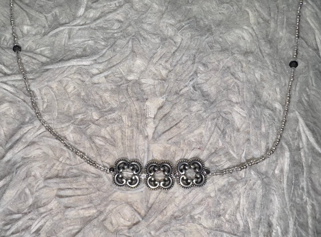 Handmade three silver flower necklaces 상품이미지1