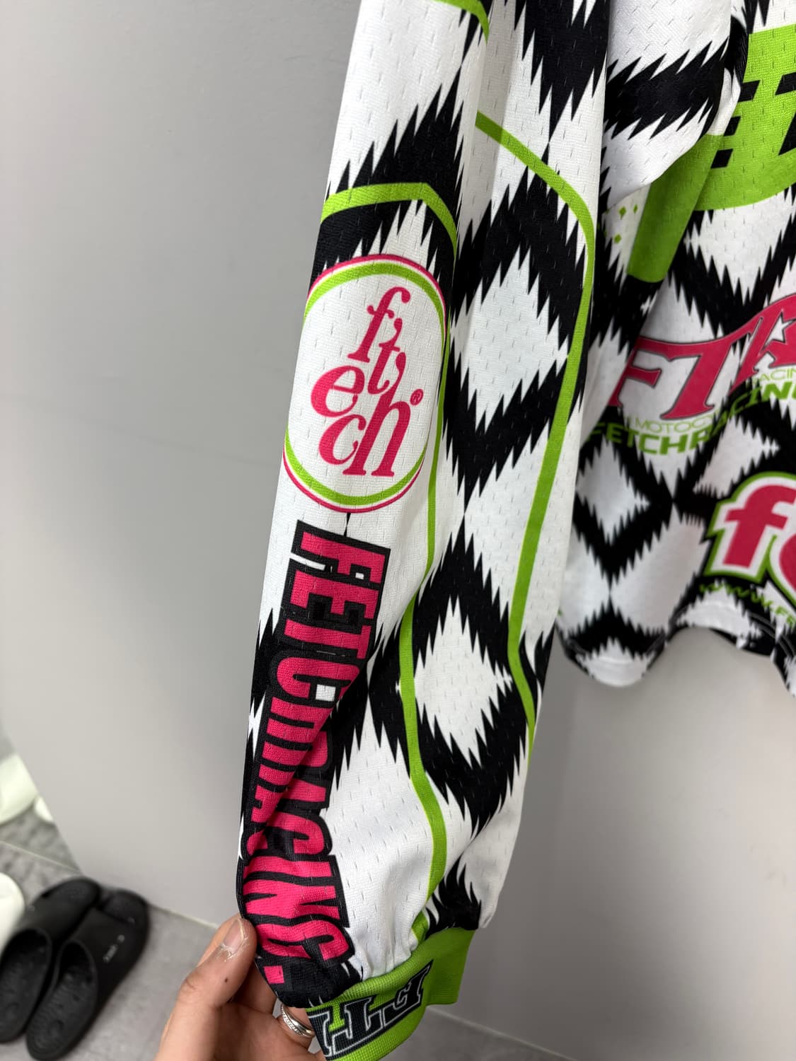 페치선데이 멀티패턴 매쉬레이싱 져지탑 A3621 상품이미지5