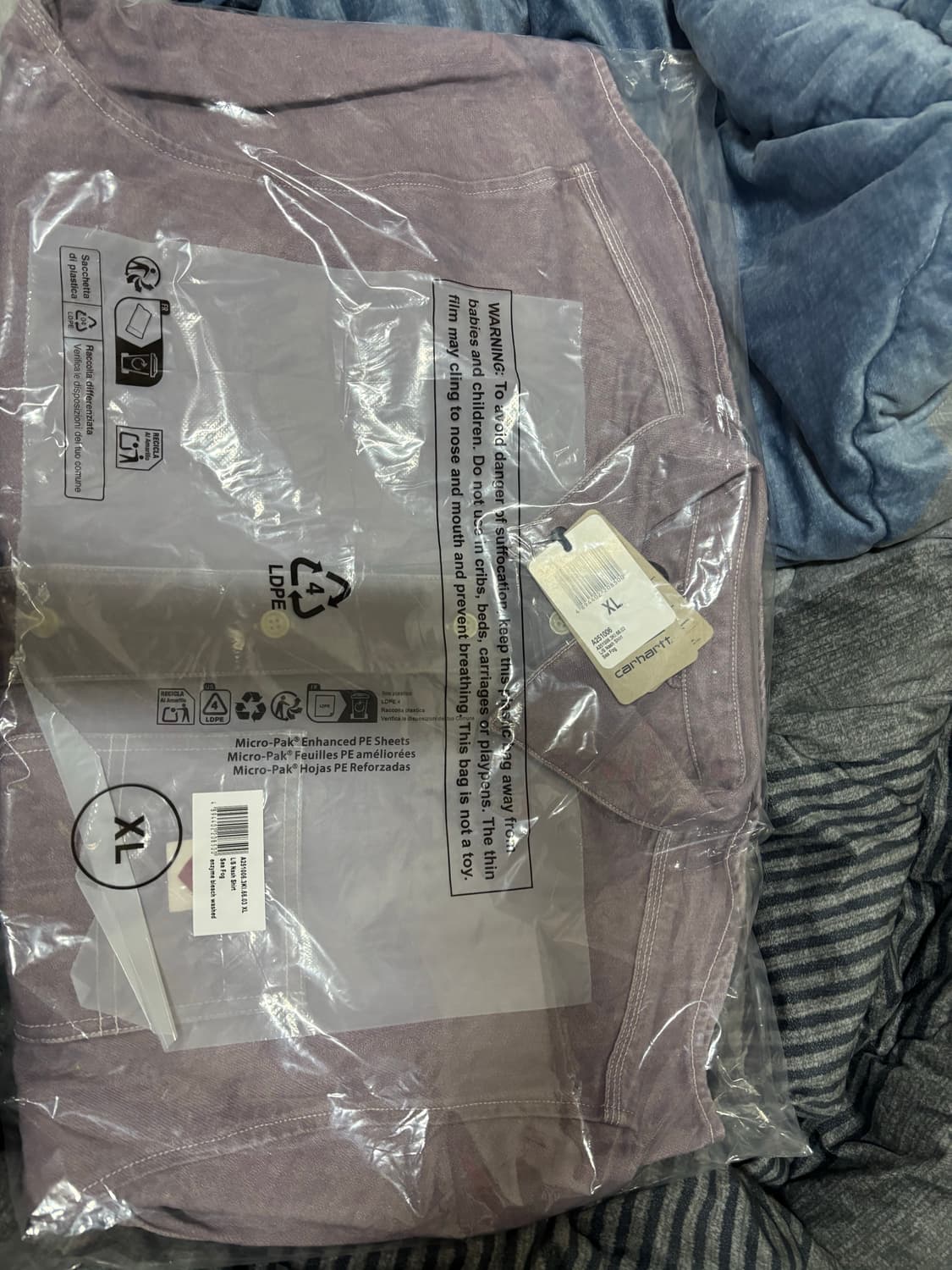 칼하트WIP 롱슬리브 내쉬 셔츠 긴팔 NASH 보라 퍼플 Sea Fog 상품이미지3