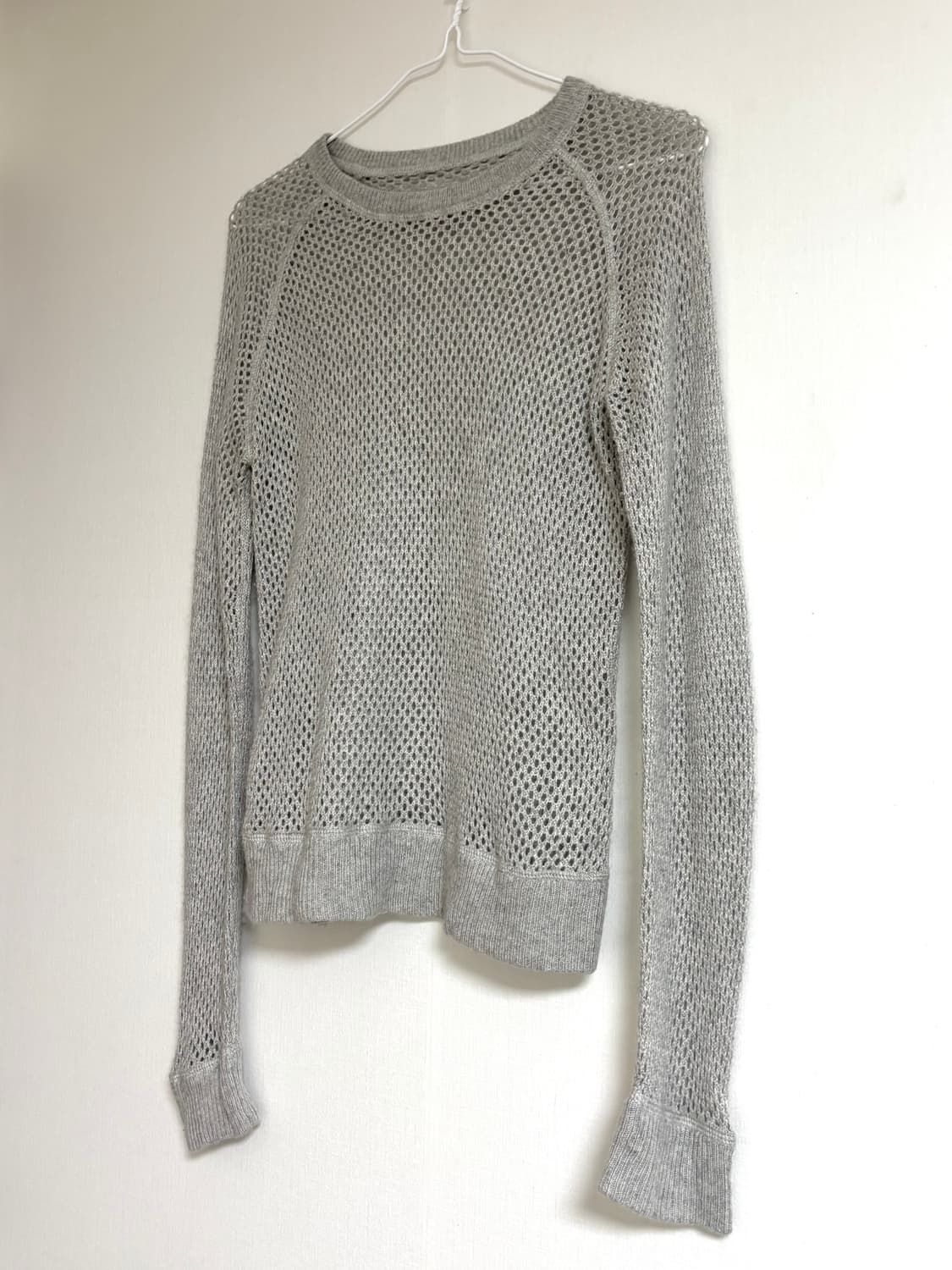 그레이 네트 니트 상품이미지3