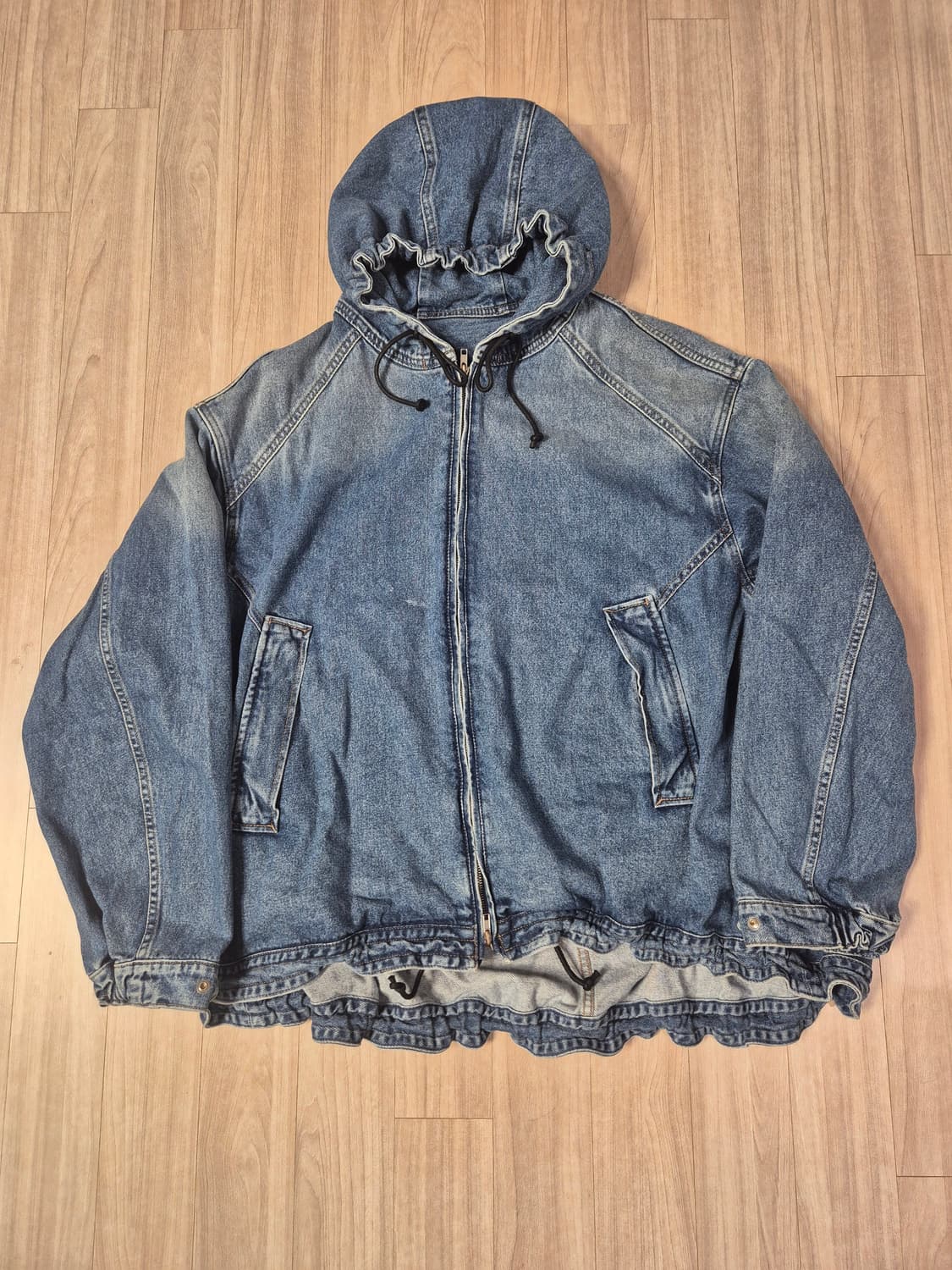 준지 데님 와이드 셋업 일괄 상품이미지1