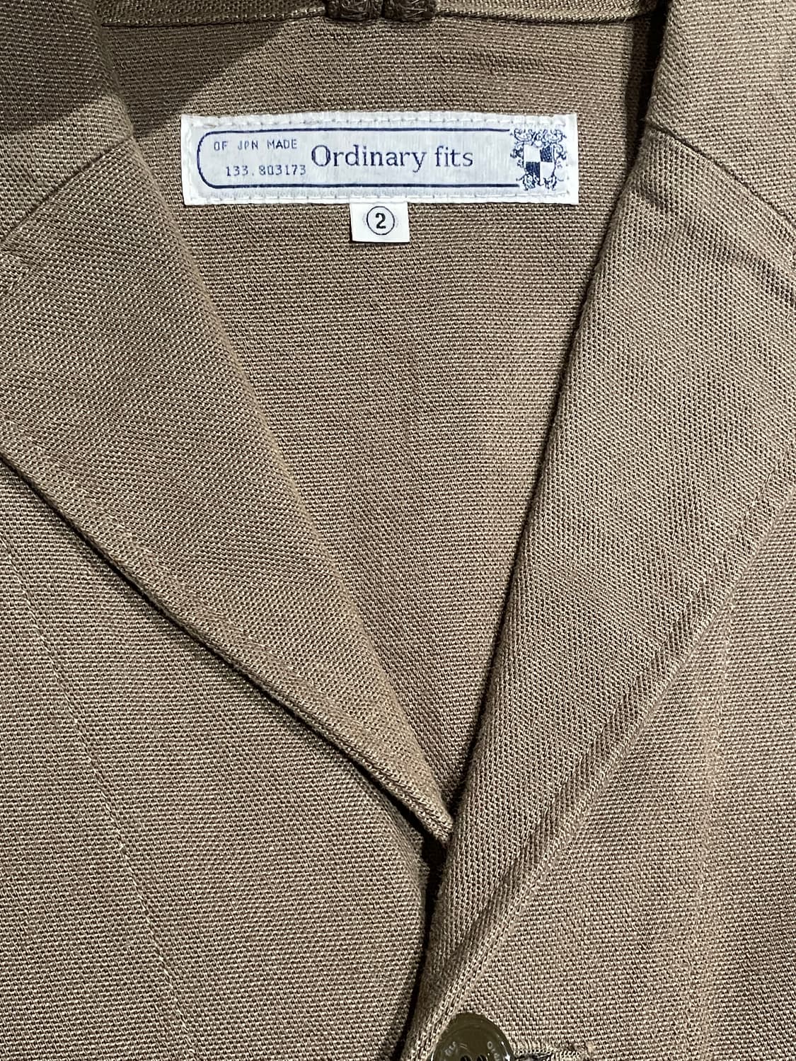 오디너리 핏츠(Ordinary Fits) 헤링본 트윌 워크 자켓 상품이미지3
