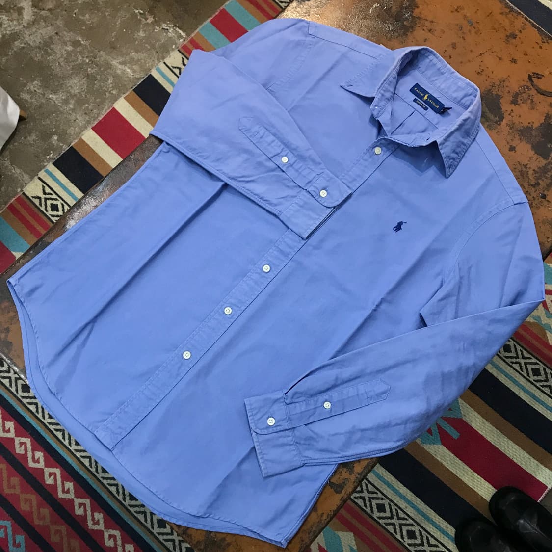 폴로랄프로렌 인디 블루 옥스포드 셔츠 남방 남성 105 사이즈 상품이미지2