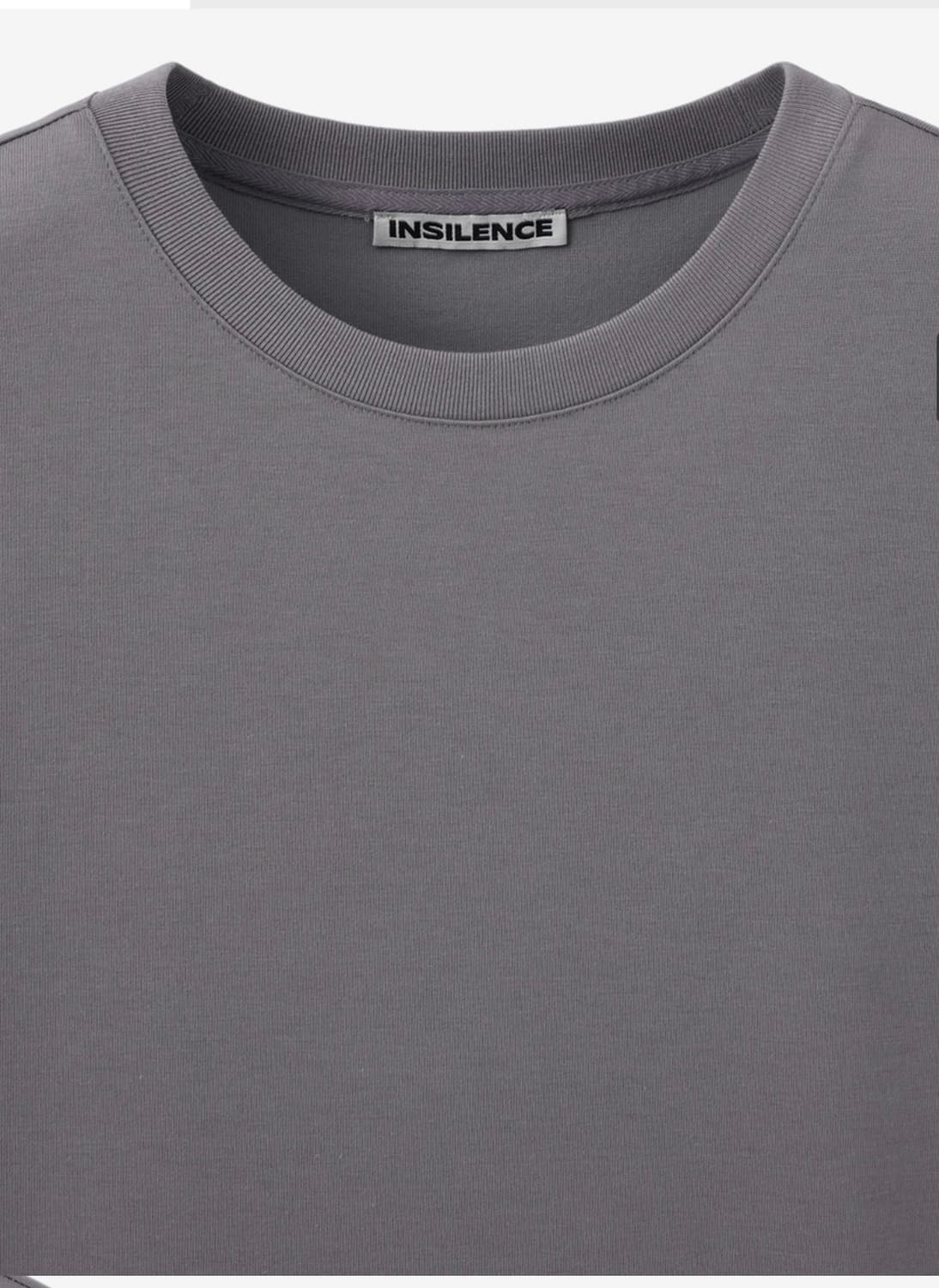 인사일런스 수피마 코튼 프리미엄 티셔츠 GREY 상품이미지3