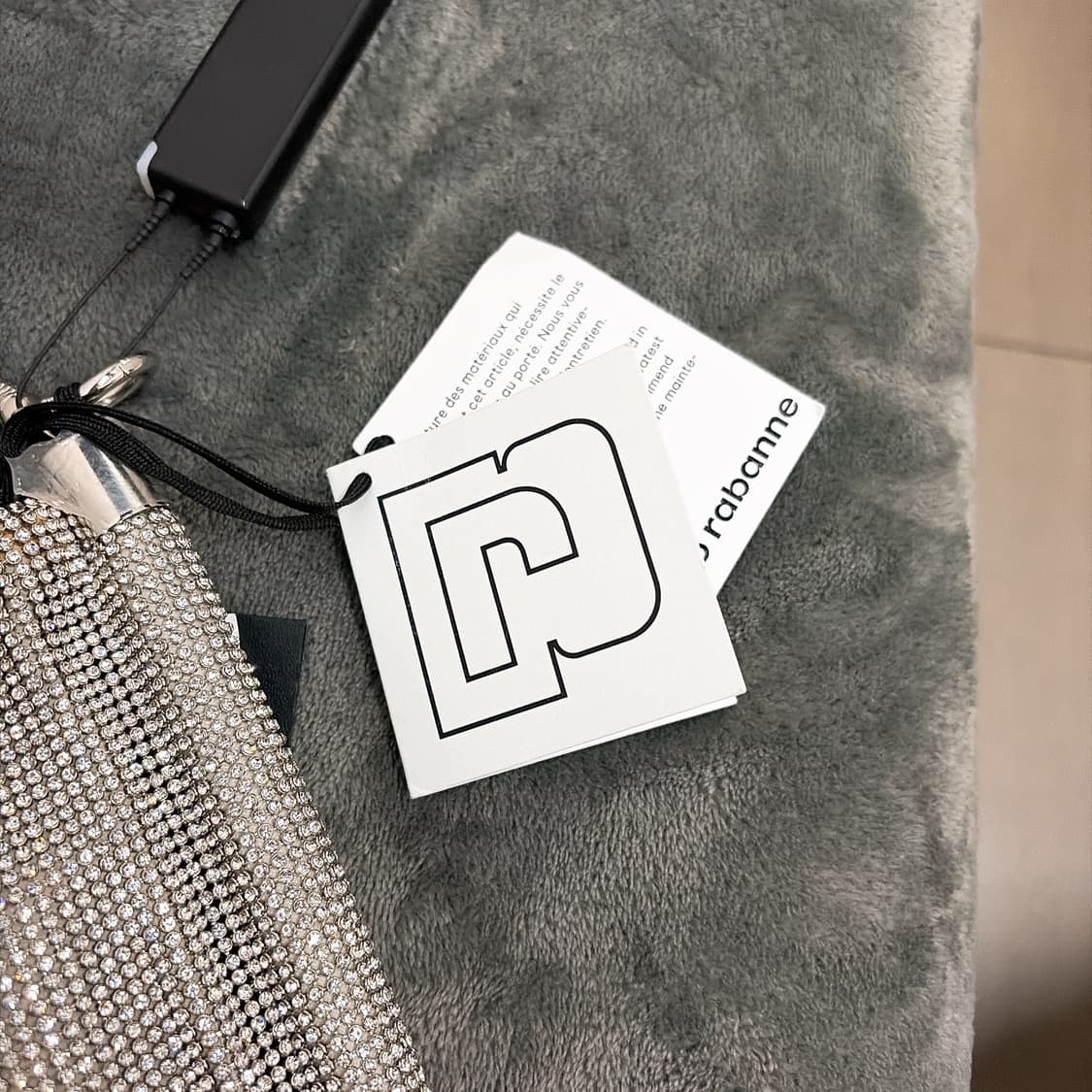 (정품/새상품) paco rabanne 파코 라반 여성 크리스탈 핸드백 상품이미지3