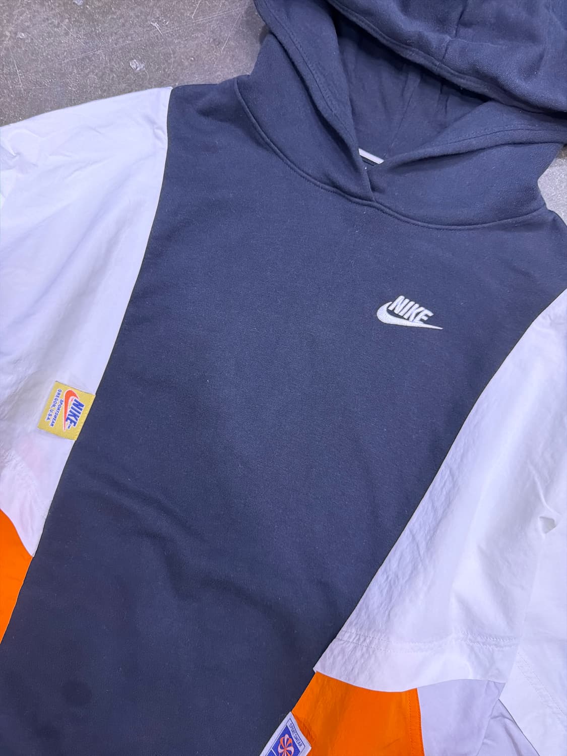 나이키 우먼스 아이콘 클래쉬 배색 후디 후드 S 상품이미지4