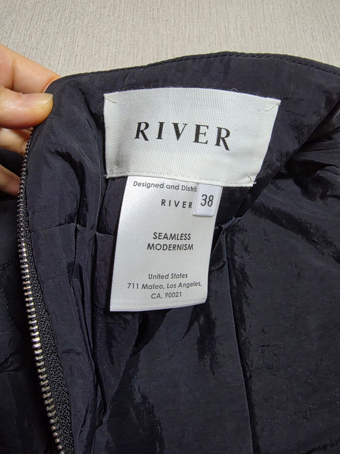 고급보세 리버 워터 어드레스 퀼팅 스커트 상품이미지4