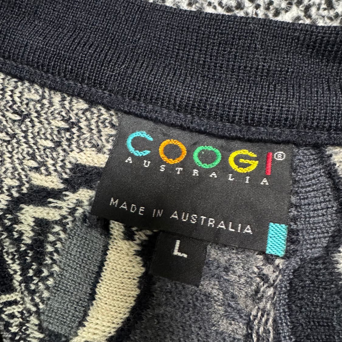 Name : 쿠지 COOGI 케이블 패턴 브이넥 가디건 :) 상품이미지3