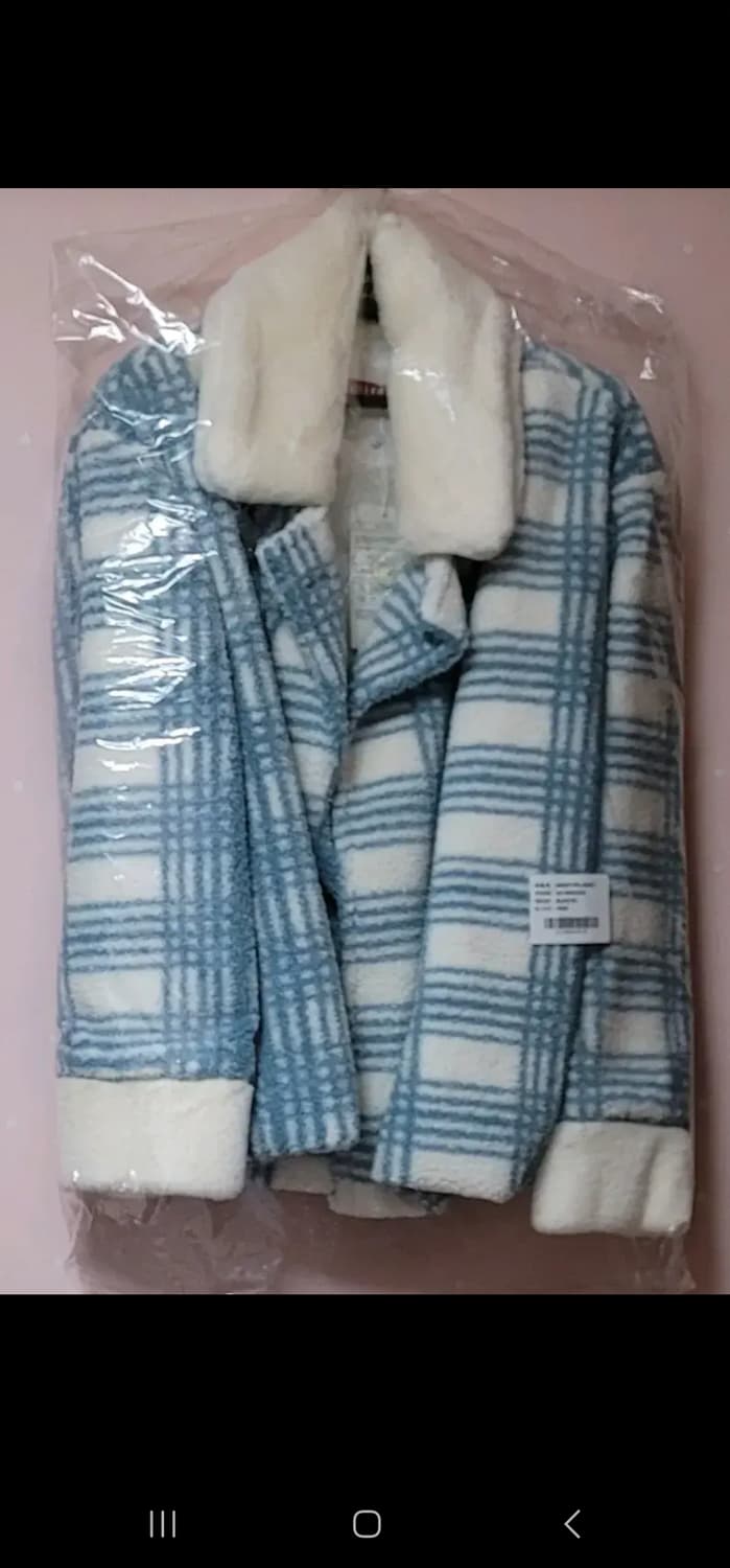 oioi 체크 퍼자켓 코트 상품이미지6