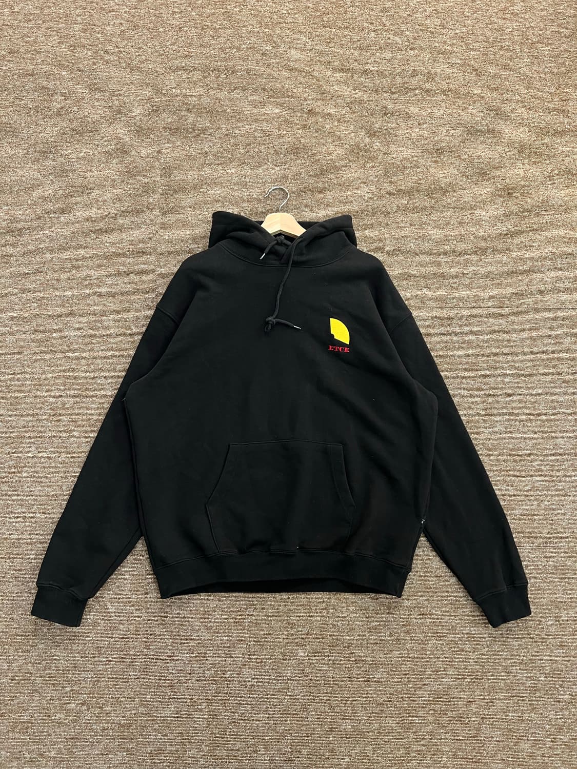ETCE 오버핏 블랙 후드티 M 상품이미지1