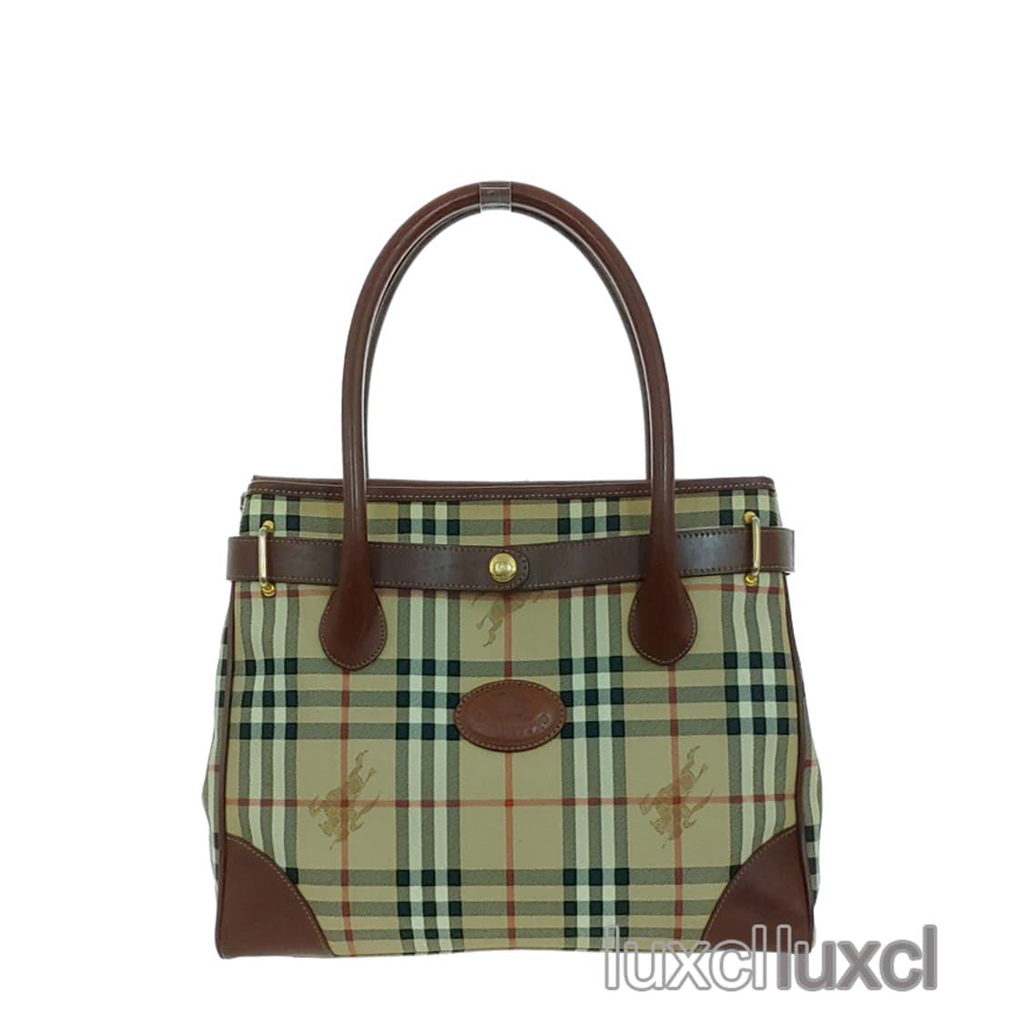 [정품] 버버리 노바 체크 벨티드 헤이마켓 토트백 상품이미지2