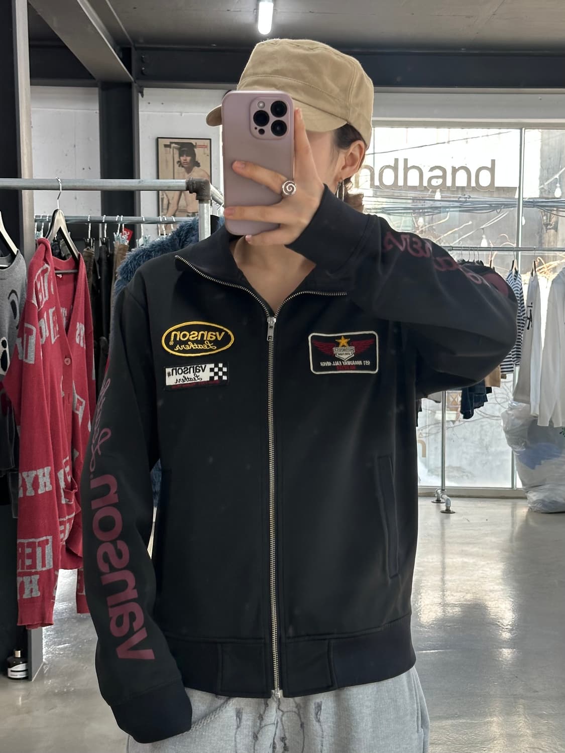 벤슨 하이넥 패치 져지집업 상품이미지3