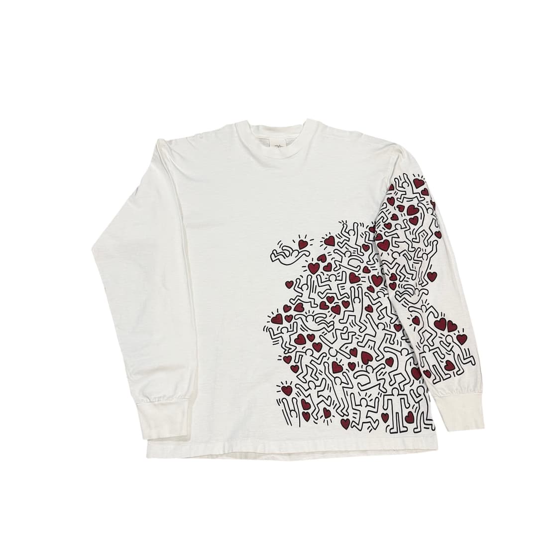 빈티지 90s 키스해링 ‘MANPOWER' 아트 티 롱슬리브 상품이미지1