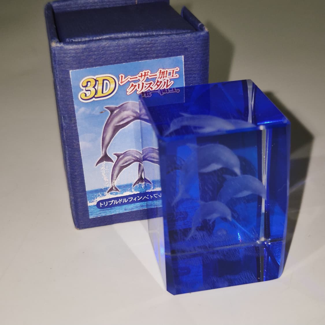 90s 크리스탈 유영 돌고래 3D 오브제 상품이미지6