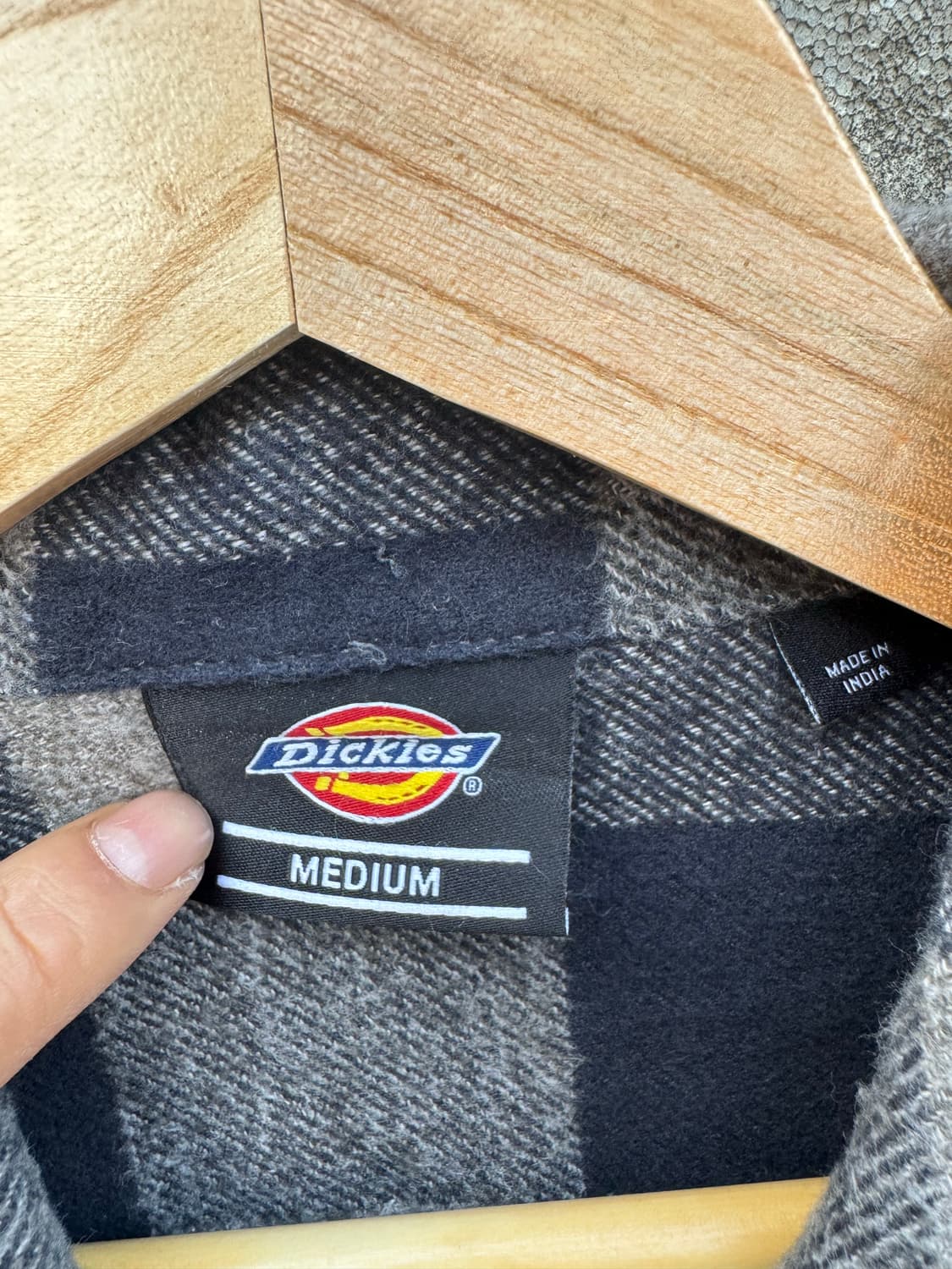 디키즈 빈티지 투포켓 체크 플란넬 셔츠 M 상품이미지4