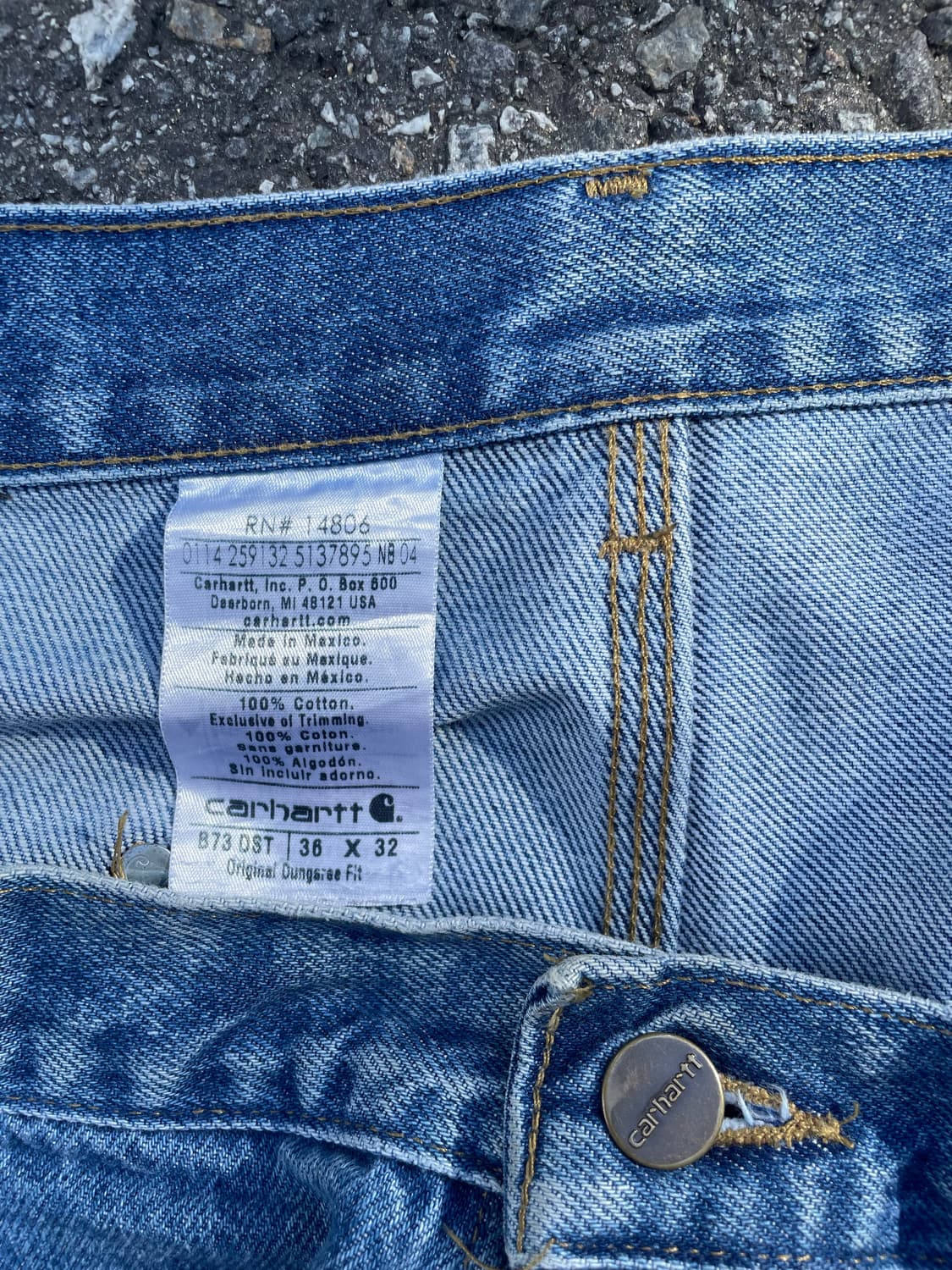Vintage carhartt 더블니 버뮤다 쇼츠 상품이미지3
