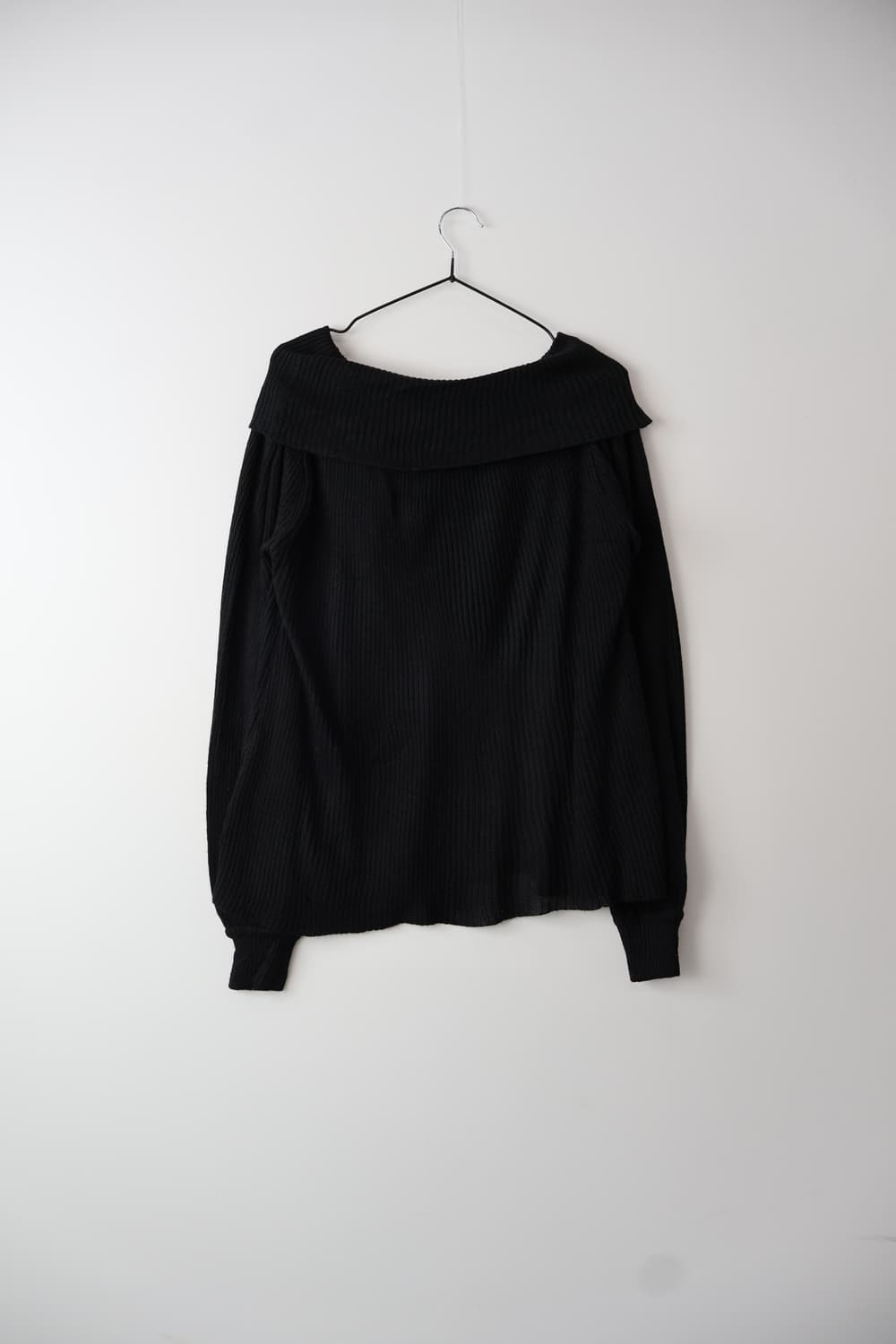 Jpn Black Ribbed Knit 상품이미지5