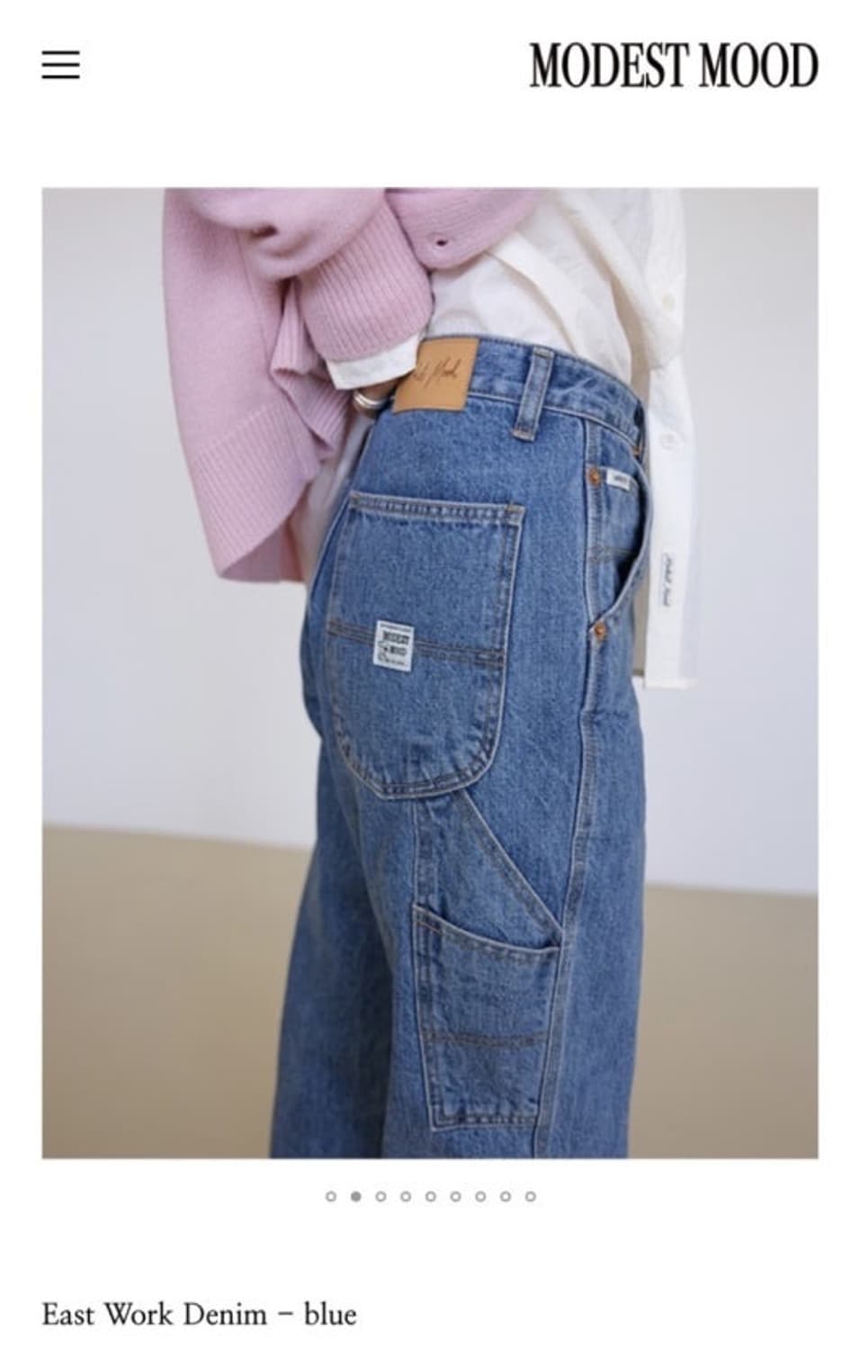 모데스트 무드 이스트워크 데님팬츠 상품이미지1