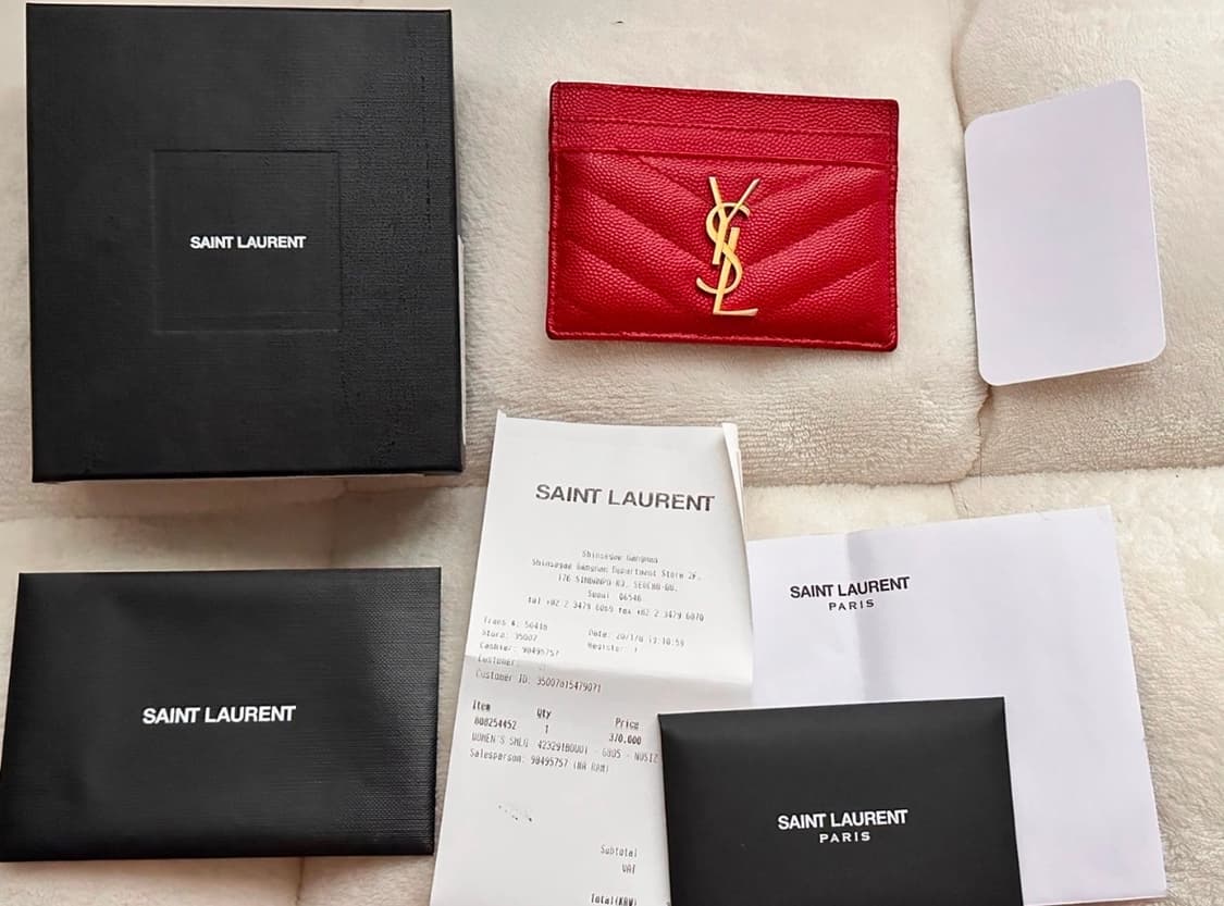 생로랑 카드지갑 상품이미지1