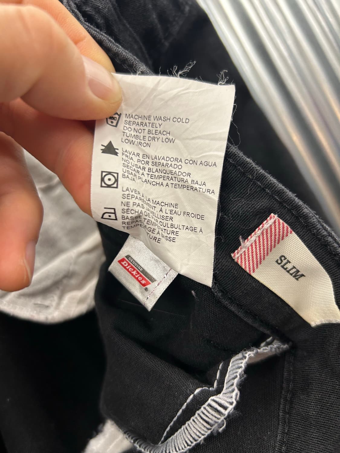 Dickies 디키즈 블랙 코튼 워크팬츠 상품이미지9