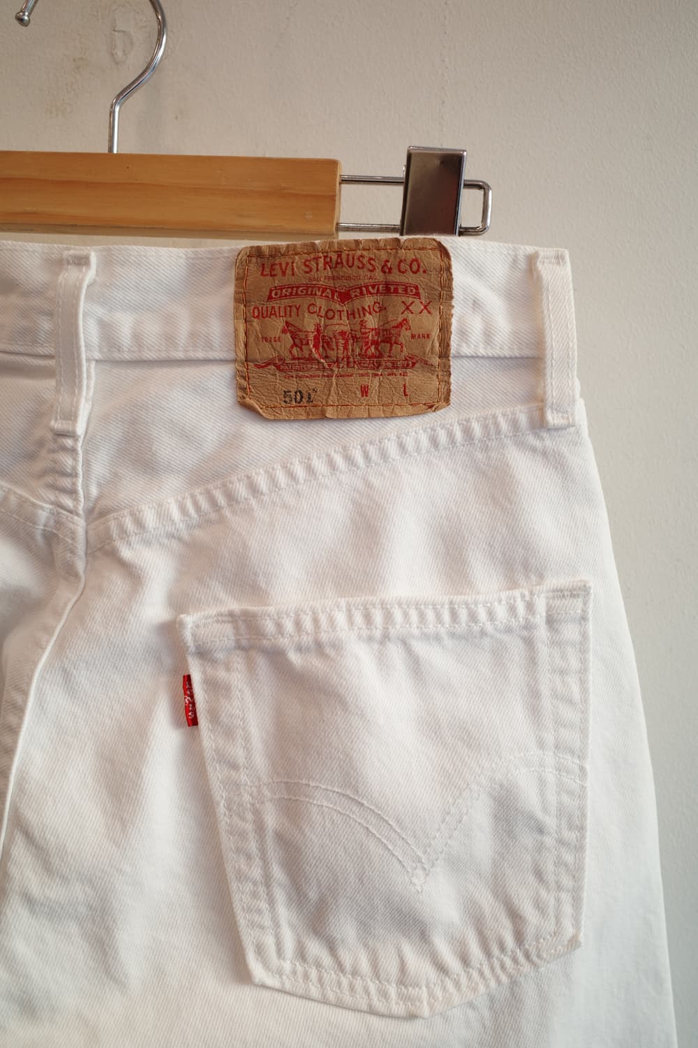 Levis 리바이스 501 화이트 팬츠 (28인치) 상품이미지7